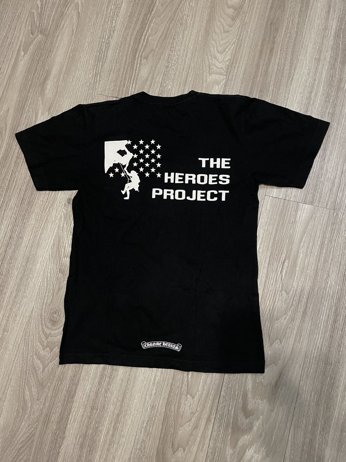 image of Chrome Hearts Heroes Project T-Shirt in Black, Men's (Size Small)