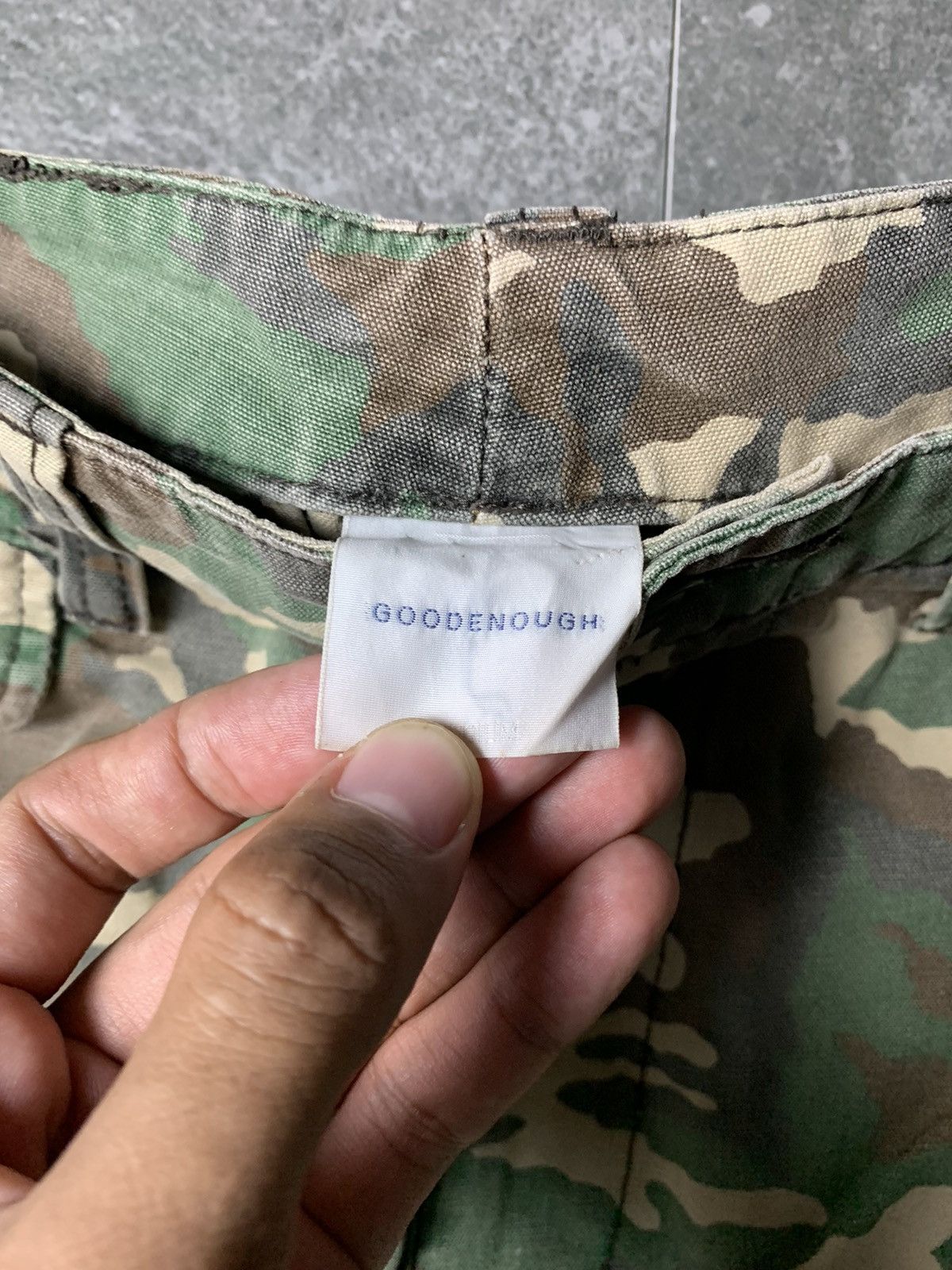 GOODENOUGH 2000s Goodenough Camouflage Cargo Pants Size US 30 / EU 46 - 5 Thumbnail