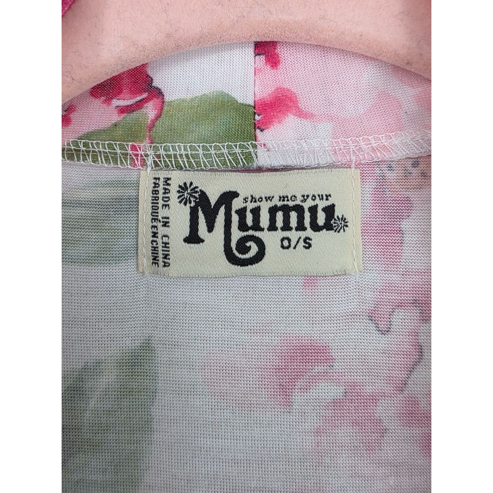 Show Me Your MuMu Show Me Your Mumu Floral Kimono Robe Polyester Pink & Green Size ONE SIZE - 3 Thumbnail