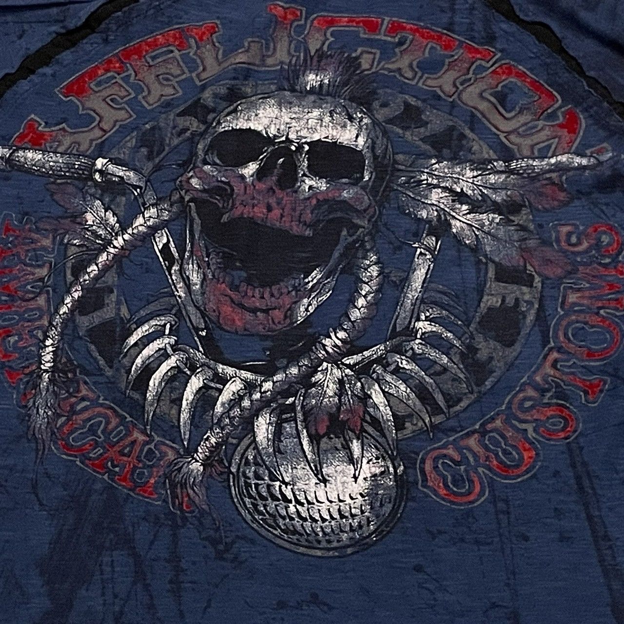 Affliction × Ed Hardy × Southpole Rare Affliction Wings Cross Longsleeve Y2K Style Size US L / EU 52-54 / 3 - 4 Thumbnail