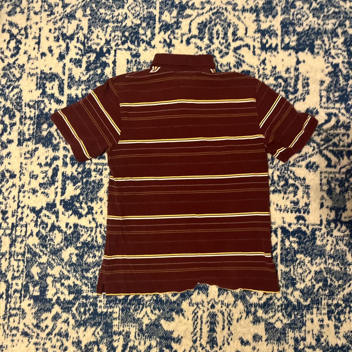 Urban Up Vintage Y2K Urban Pipeline Maroon Striped Polo Shirt Size M Size US M / EU 48-50 / 2 - 2 Thumbnail