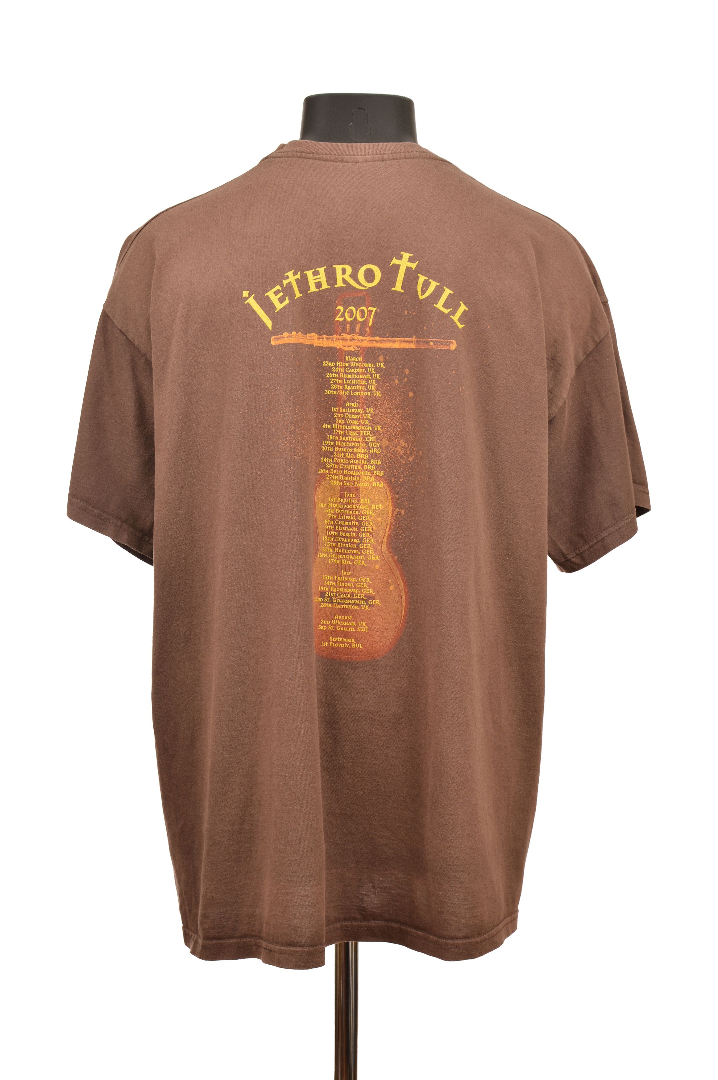 Vintage Fruit of the Loom Jethro Tull Vintage Europe Tour T-Shirt Size US XL / EU 56 / 4 - 4 Thumbnail