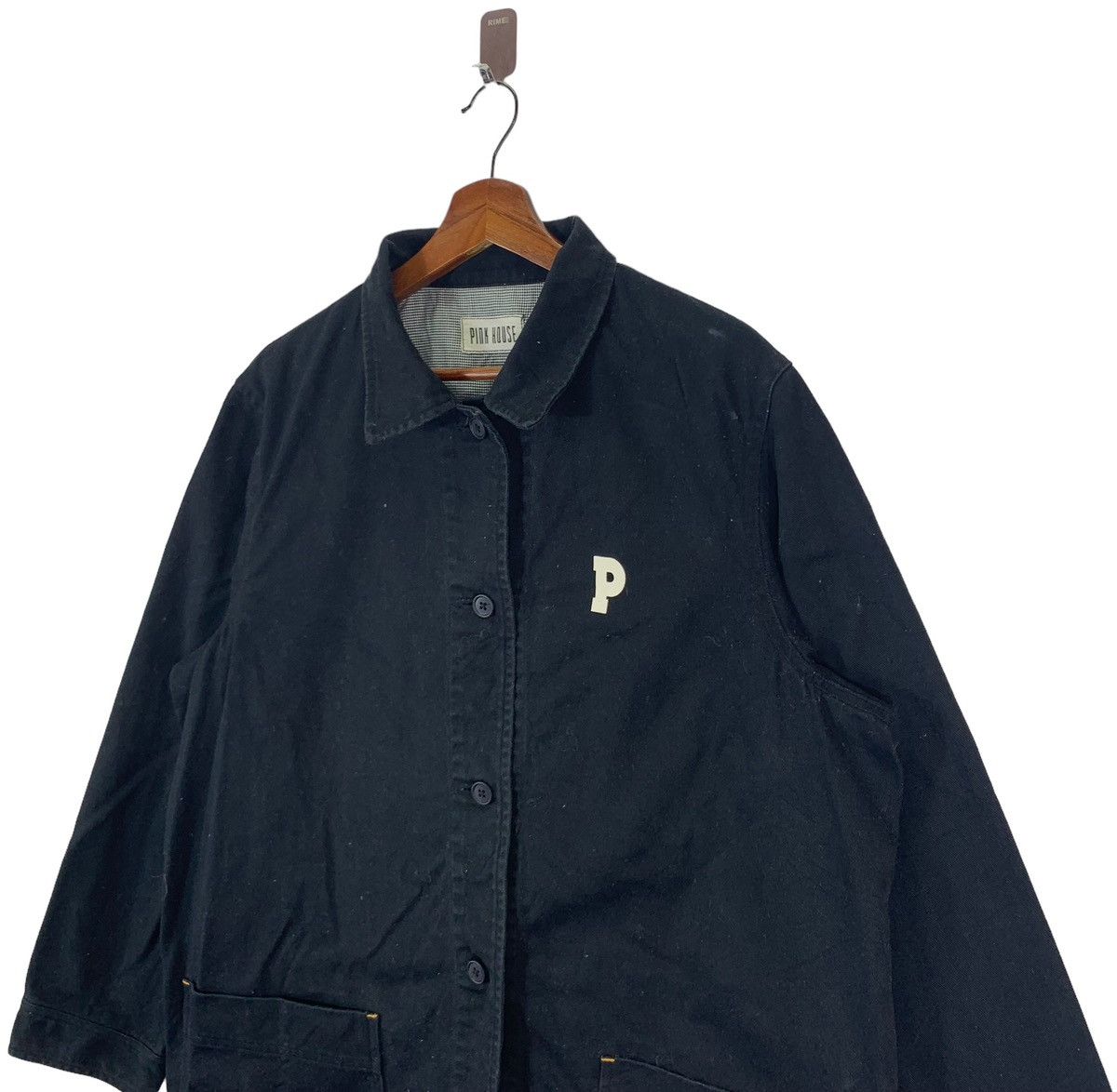 Designer × Vintage VINTAGE PINK HOUSE DENIM BLACK BUTTON JACKET Size US L / EU 52-54 / 3 - 5 Thumbnail