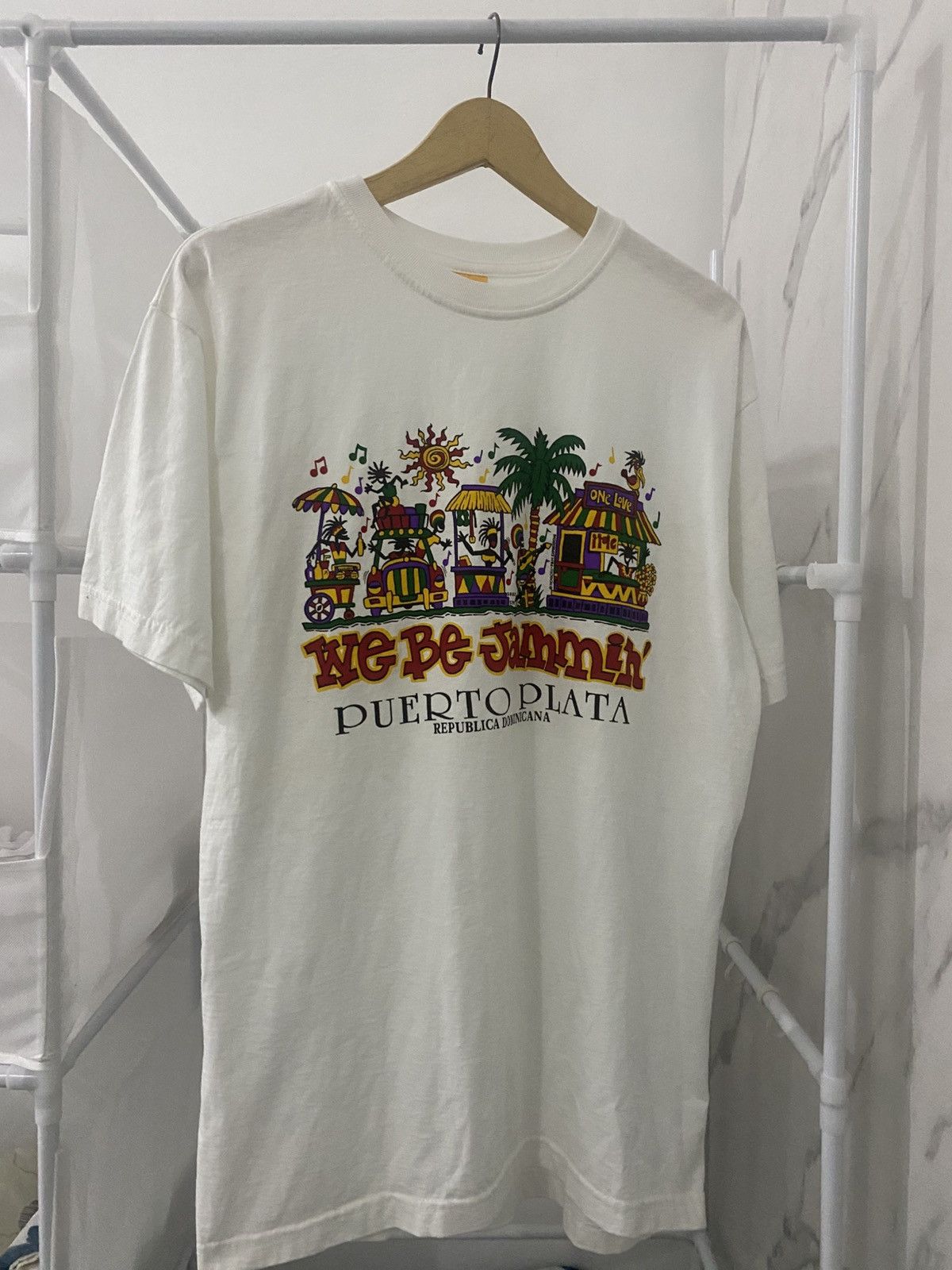 Vintage Vintage 90s Art Regge We Be Jemmin Puerto Plata Size US L / EU 52-54 / 3 - 1 Thumbnail