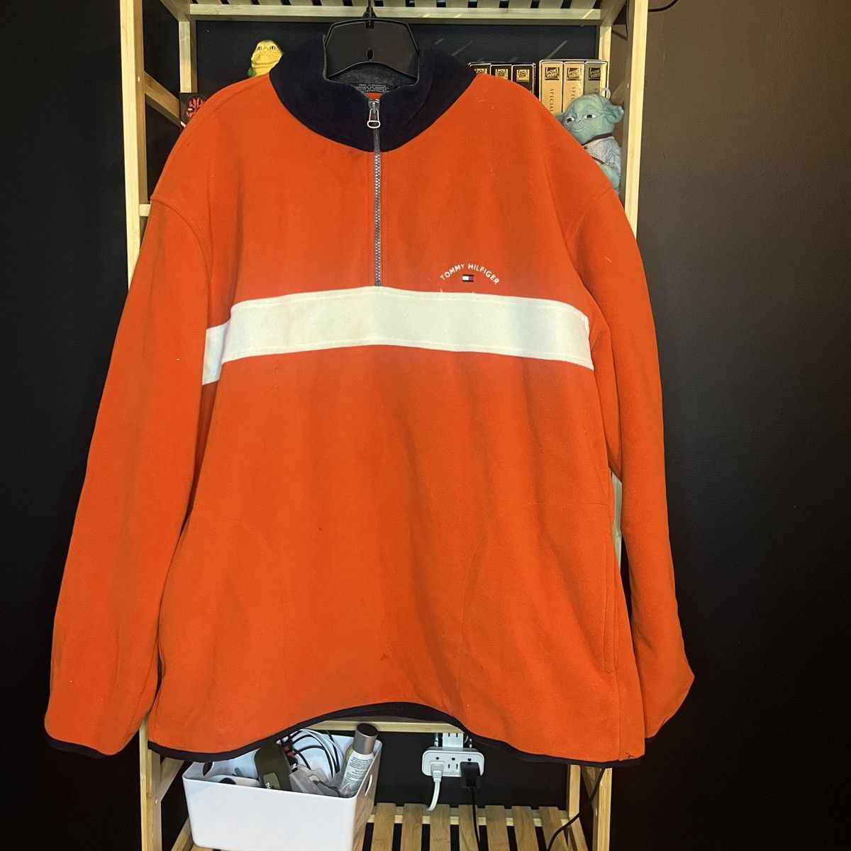 Tommy Hilfiger Tommy Hilfiger Quarter Zip Sweatshirt Orange Size XL Size US XL / EU 56 / 4 - 1 Thumbnail