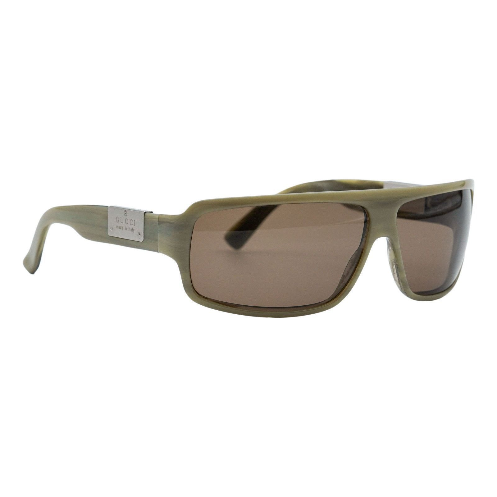Vintage Gucci Old Tom Ford Era Logo Olive Aviator Sunglasses