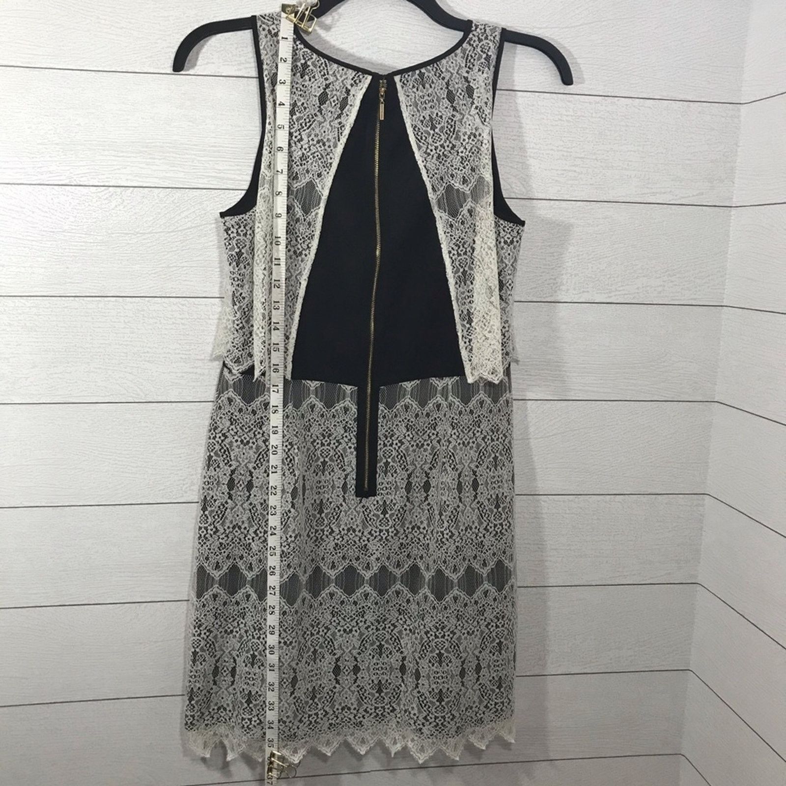 Other Kensie Black Lace Overlay Sheath Dress Medium Size M / US 6-8 / IT 42-44 - 3 Thumbnail