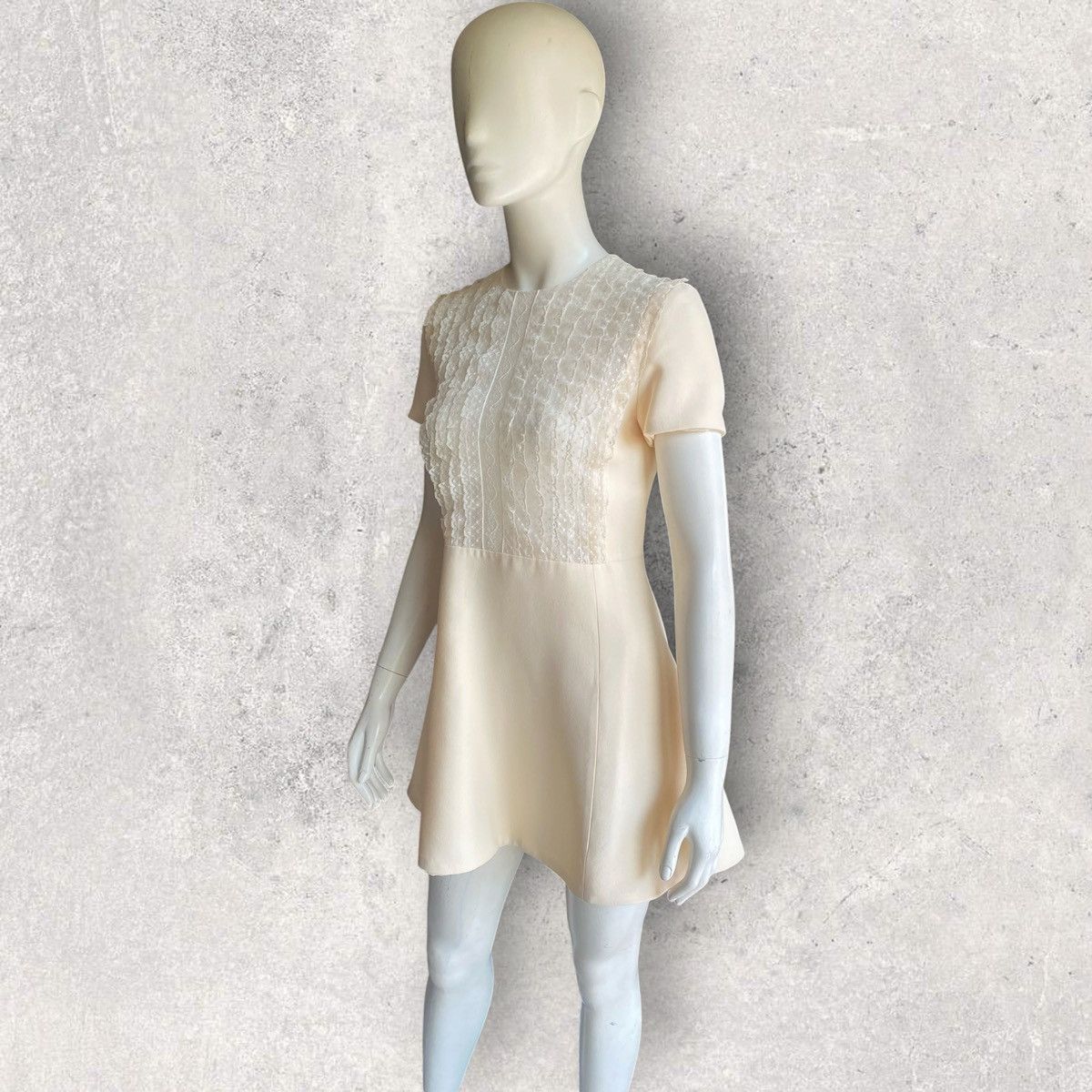 Dior Christian Dior Ivory Lace Dress Size XS / US 0-2 / IT 36-38 - 4 Thumbnail