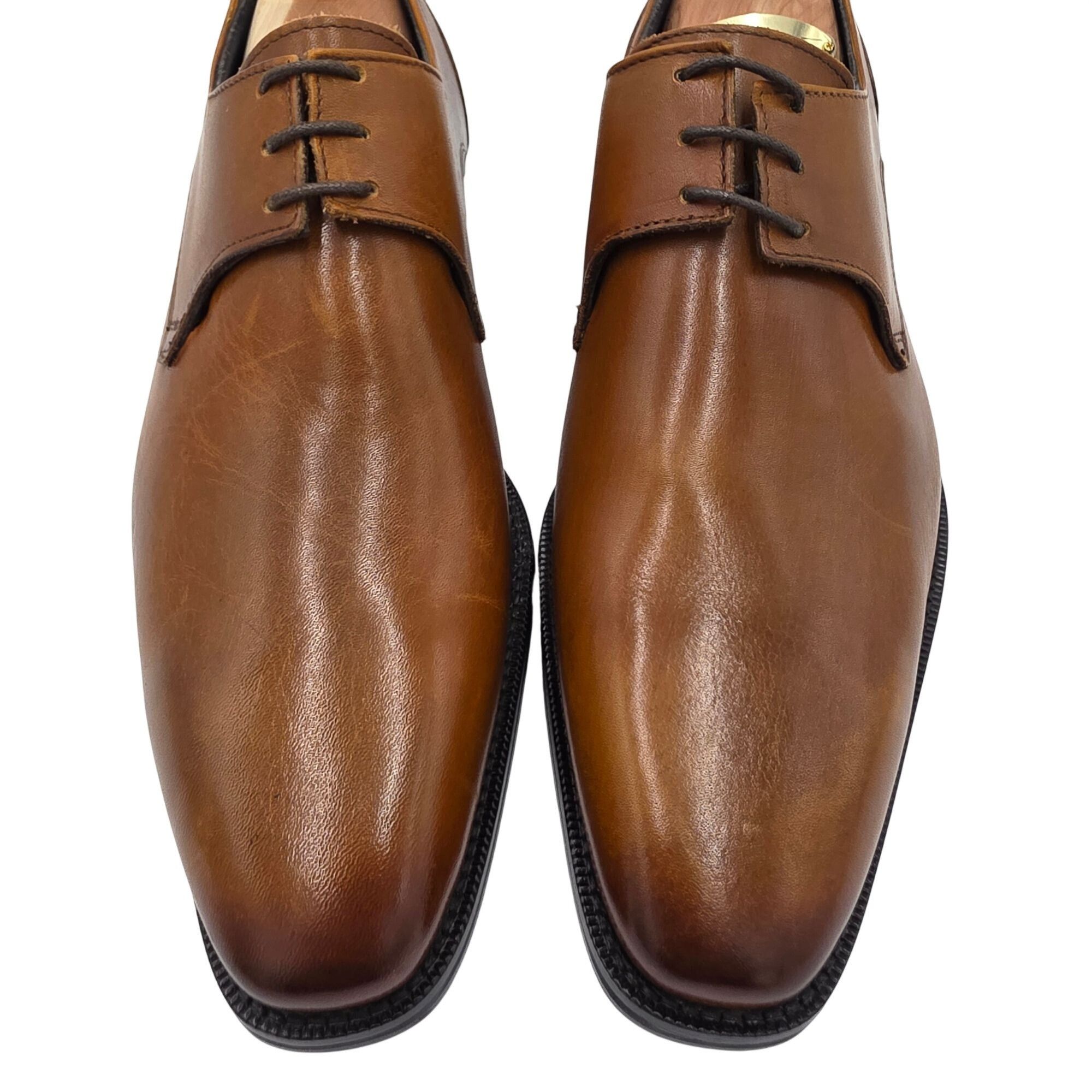 Other NEW Duca Italy Mens size 9 Burnished Brown Leather Plain-toe Size US 9 / EU 42 - 12 Thumbnail