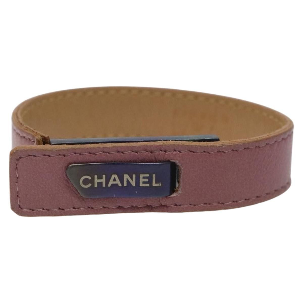 Chanel Chanel CC Leather Cuff Bracelet Size ONE SIZE - 2 Thumbnail