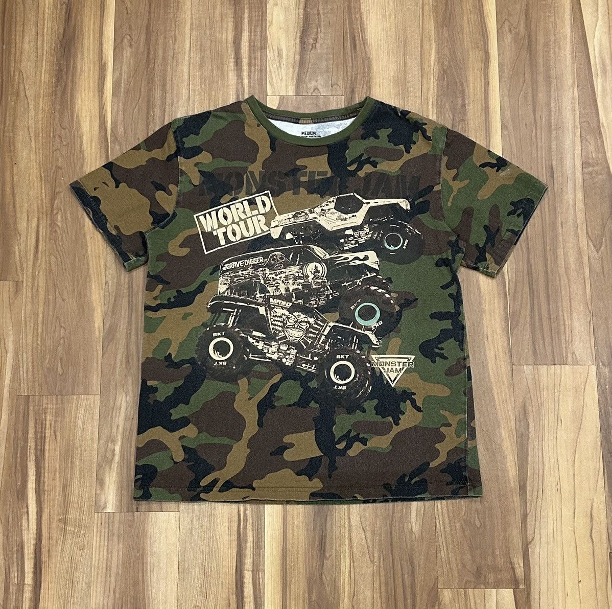 Other Y2K Camo Monster Jam World Tour Tee Size US M / EU 48-50 / 2 - 1 Thumbnail