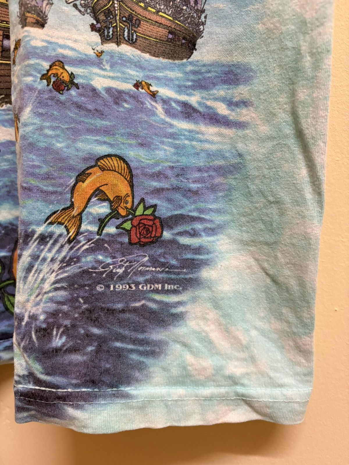 Grateful Dead × Liquid Blue Vintage 90s Grateful Dead Band Ship Of Fools Liquid Blue 93 Size US L / EU 52-54 / 3 - 7 Thumbnail