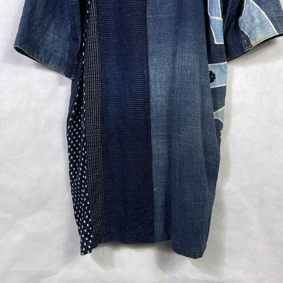 Japanese Brand Vintage Japanese Motif Indigo Boro Long Noragi Jacket Size US L / EU 52-54 / 3 - 9 Thumbnail