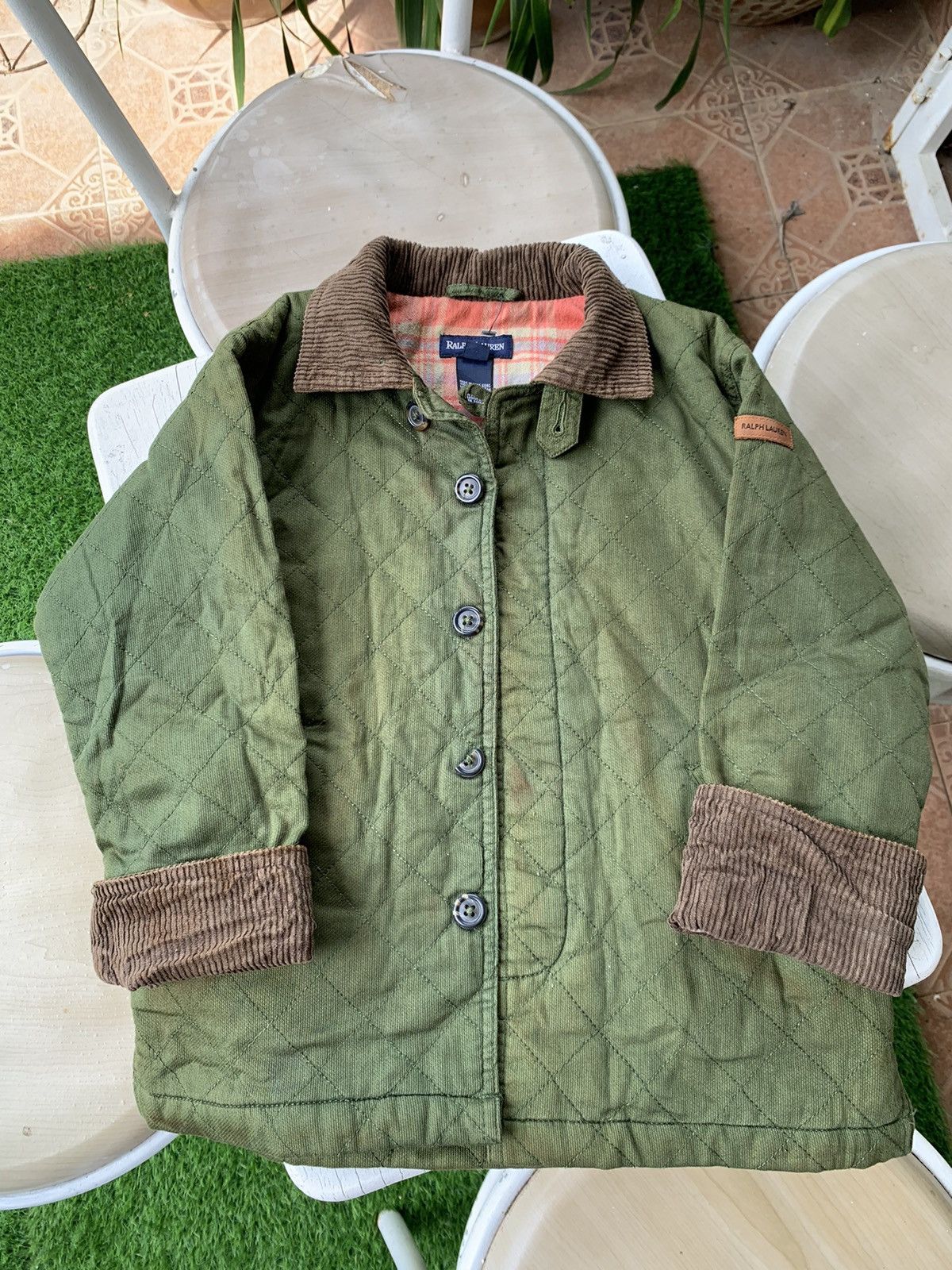 Polo Ralph Lauren Vintage Army Polo Ralph Lauren Quilted Field Jacket Kids Size US XXS / EU 40 - 1 Thumbnail