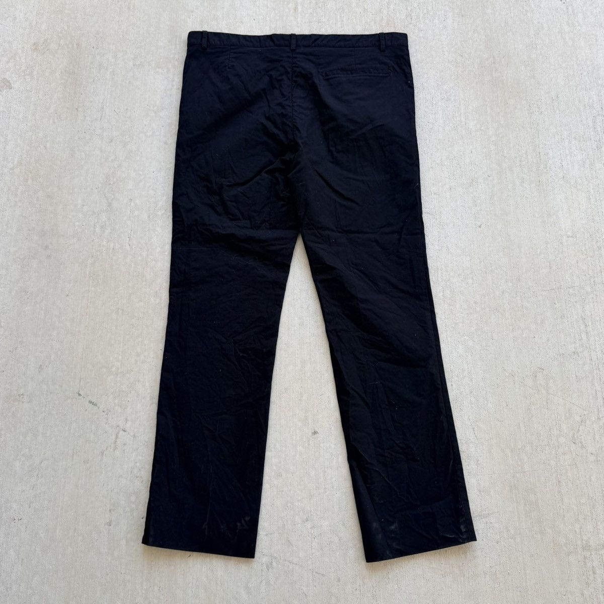 A.P.C. APC Rue Madame Chino Pants Black Size XL Flat Front Cotton Size US 37 - 5 Thumbnail