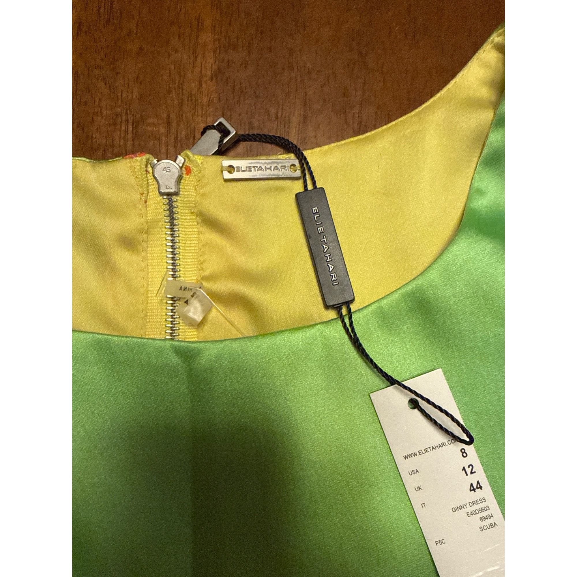 Elie Tahari Elie Tahari Womens Abstract Multicolor Sheath Dress Size 8 N Size M / US 6-8 / IT 42-44 - 3 Thumbnail