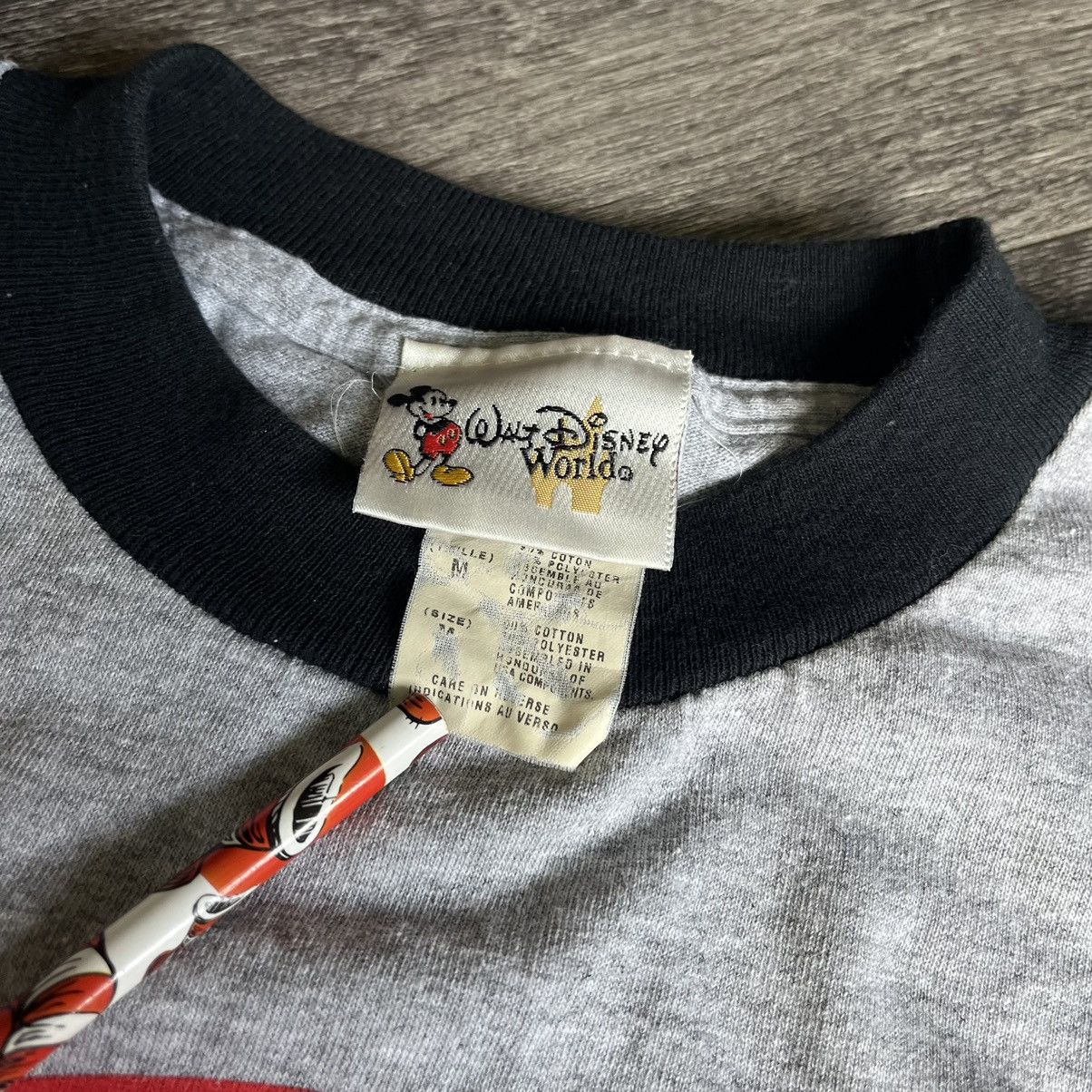 Disney Vintage 2000s Mickey Mouse Club Member Ringer Logo Tee Shirt Size US M / EU 48-50 / 2 - 4 Thumbnail