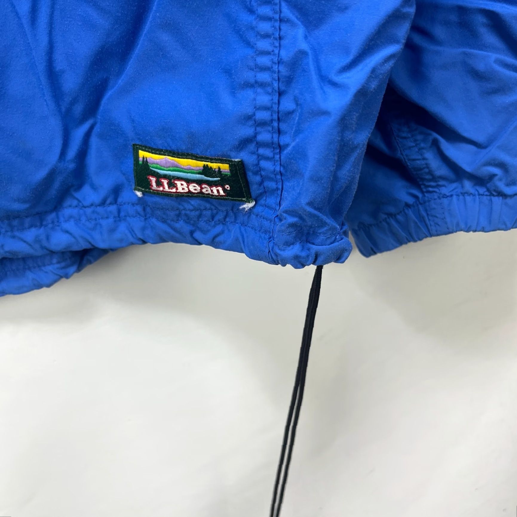 Vintage VINTAGE LL Bean Hooded Windbreaker Jacket L Regular Blue 90s Skull Logo Zip Jacket Mens Size US L / EU 52-54 / 3 - 3 Thumbnail