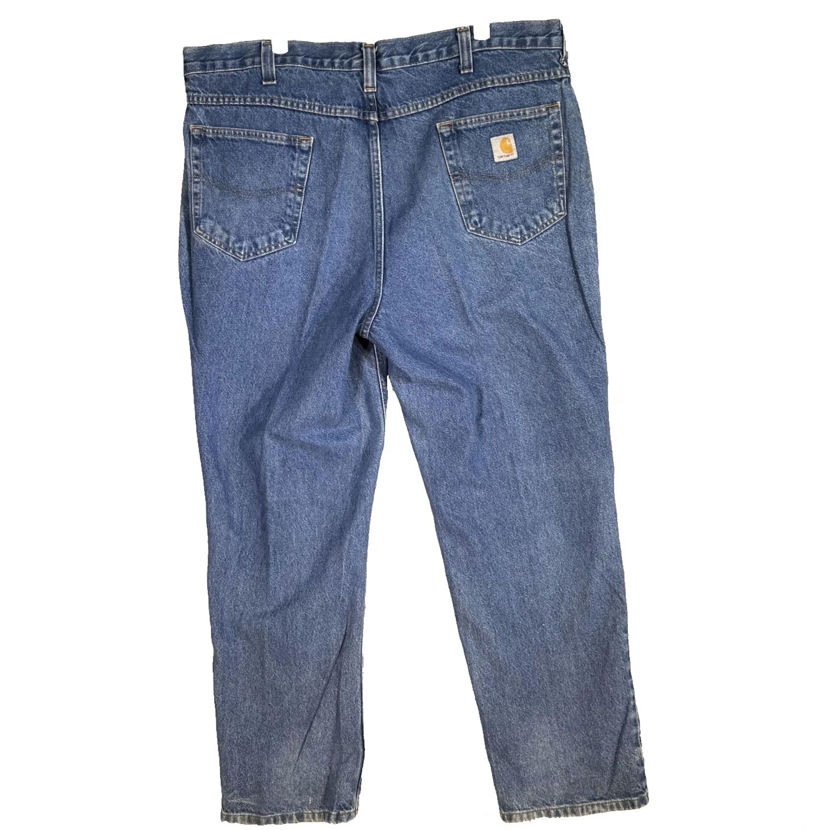 Carhartt Carhartt Jeans Mens 40x32 Blue Relaxed Fit Denim Straight Leg Workwear Pants Size US 40 / EU 56 - 2 Thumbnail
