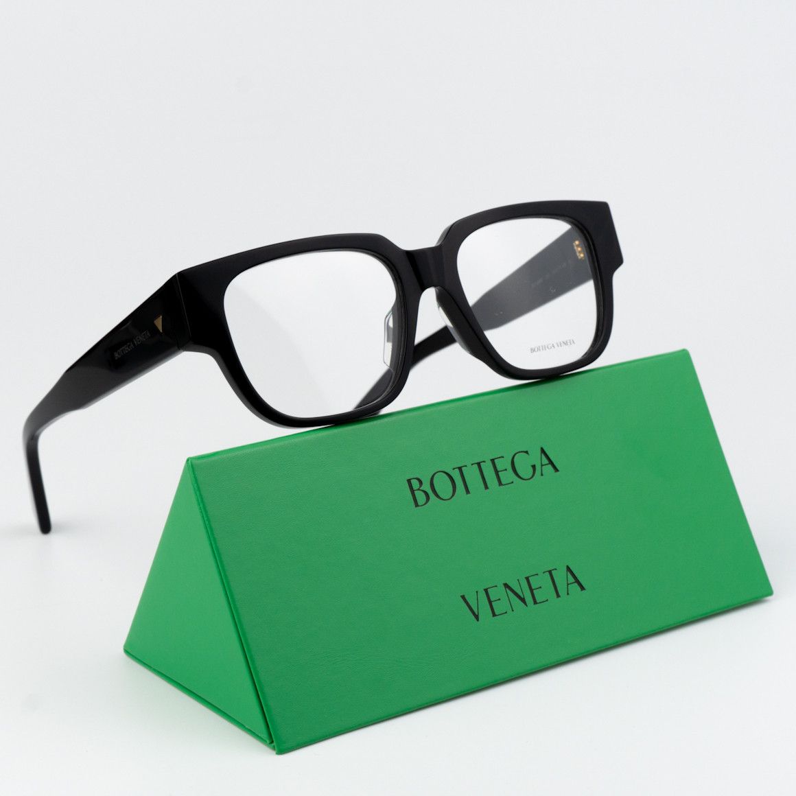 Bottega Veneta NEW Bottega Veneta BV1289O 001 Black Square Women Eyeglasses Size ONE SIZE - 1 Thumbnail