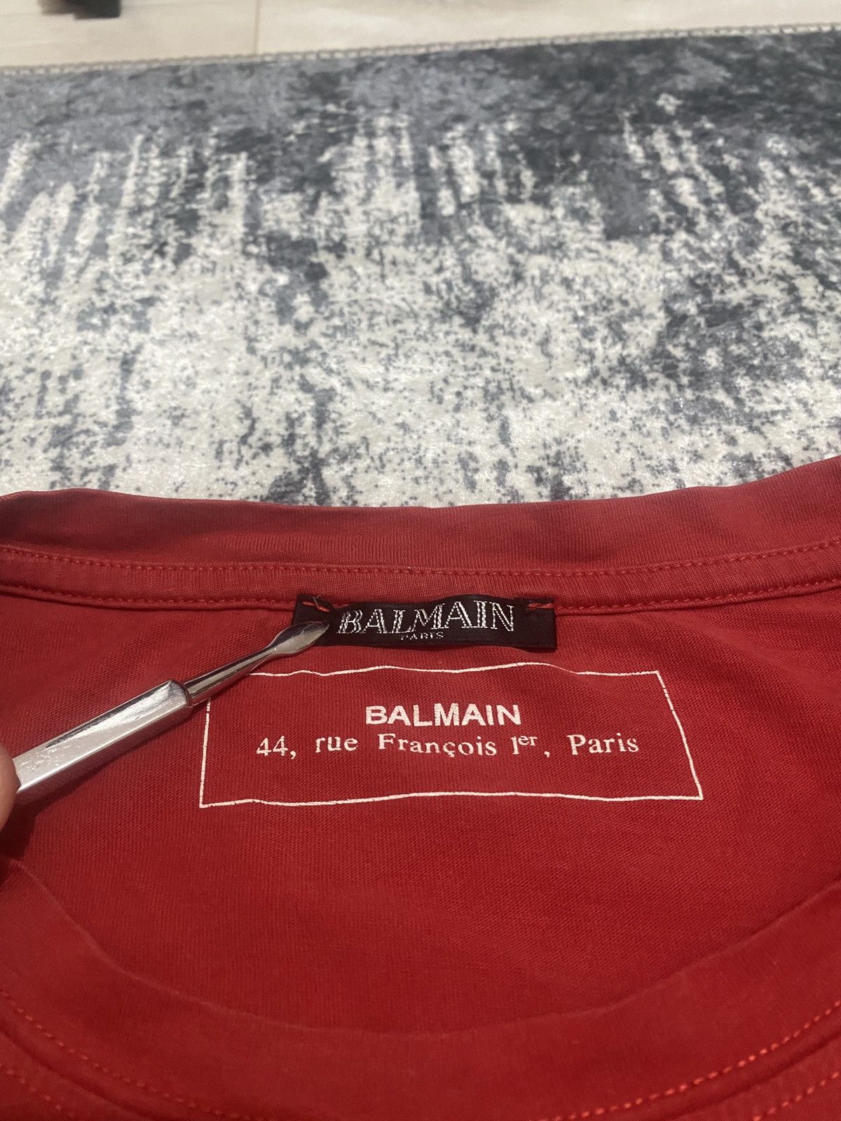 Balmain Luxury Balmain big logo tee Size US L / EU 52-54 / 3 - 2 Thumbnail