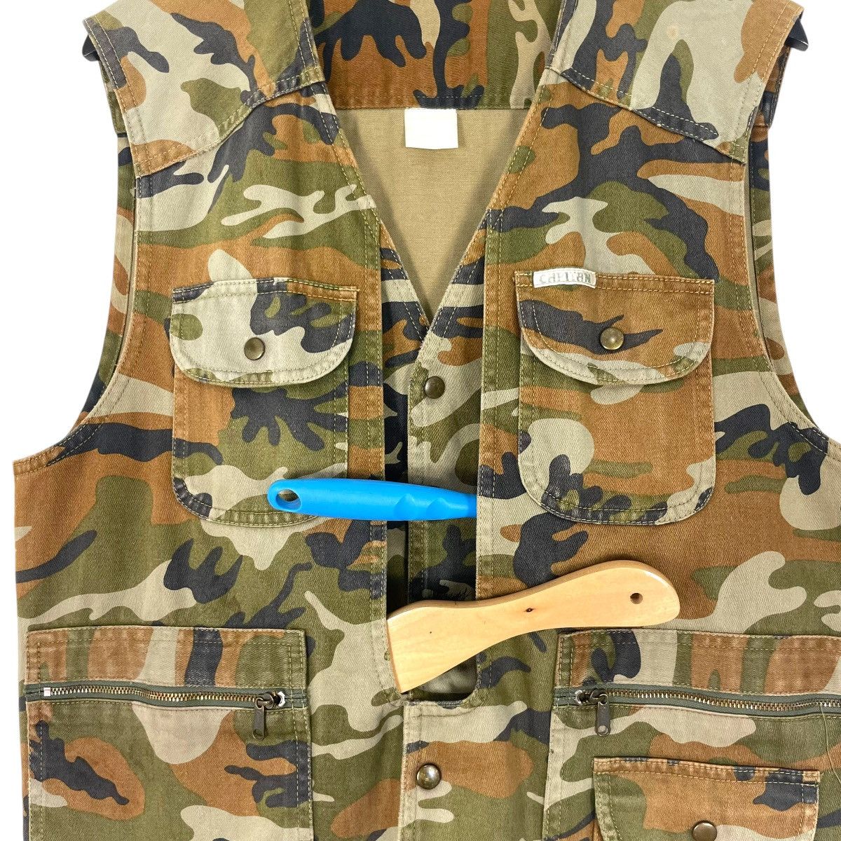 If Six Was Nine Vintage Capitan Japanese Brand Vest Jacket Camo Military Size US S / EU 44-46 / 1 - 9 Thumbnail