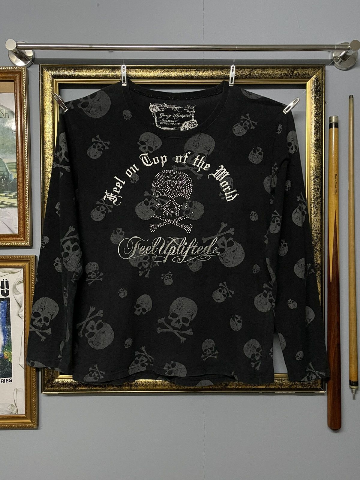 Designer × Japanese Brand × Vintage Vintage 1990s Japan Designer Gang Brister Fullprint Skull Size US M / EU 48-50 / 2 - 1 Thumbnail