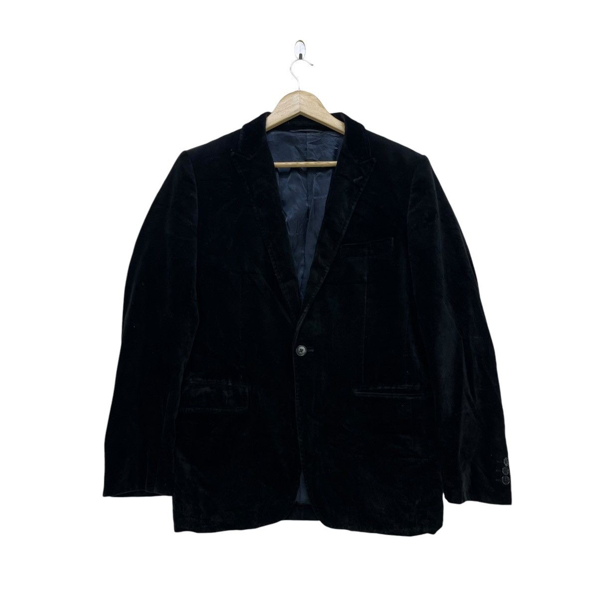 Japanese Brand 💥United Arrow Blue Label Velvet Single Button Jacket Size US M / EU 48-50 / 2 - 2 Thumbnail