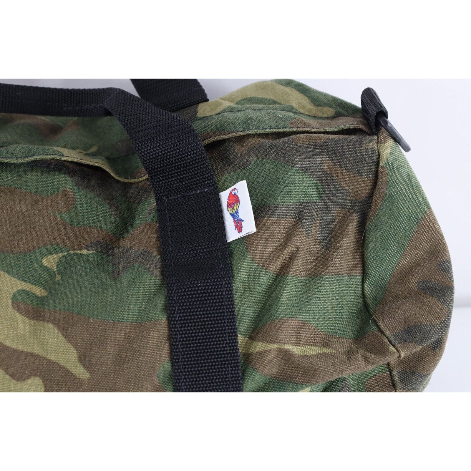 Vintage Vintage 90s Streetwear Faded Camouflage Handled Duffel Bag Size ONE SIZE - 2 Thumbnail
