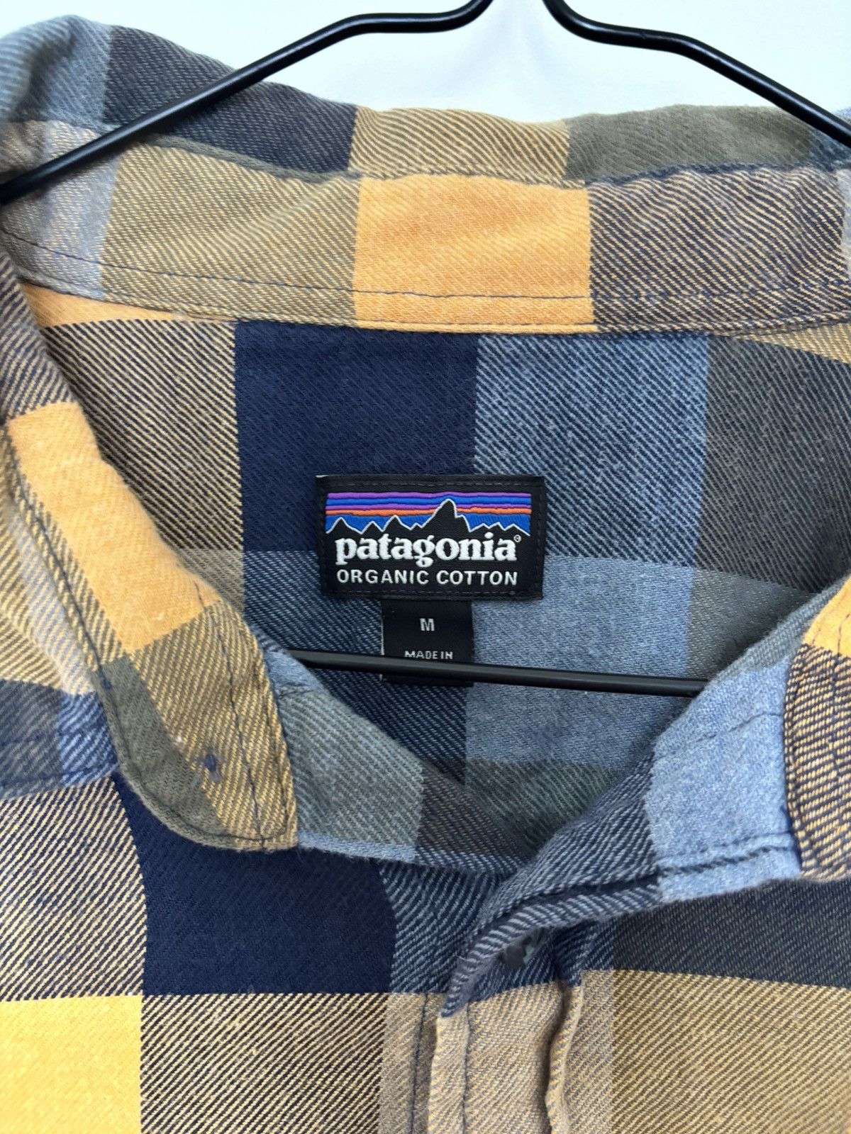 Patagonia Patagonia Organic Cotton Flannel Shirt Blue Yellow Plaid Size US M / EU 48-50 / 2 - 2 Thumbnail