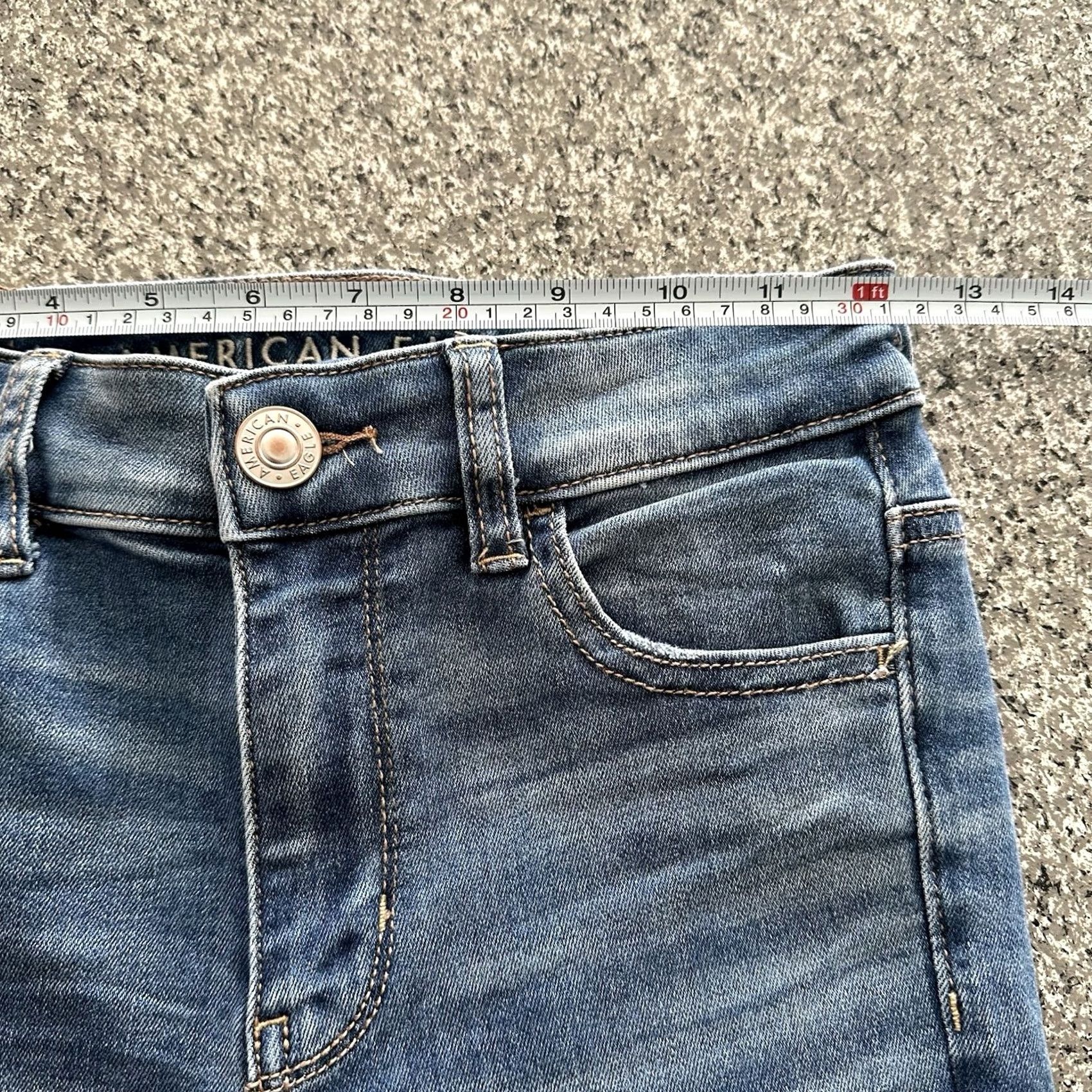 American Eagle Outfitters American Eagle Outfitters Jeans Women’s 0 X-Short 24x25 High Rise Jegging Stretch Denim Blue 5-Pocket Regular Womens Size 42" / US 20 - 7 Thumbnail
