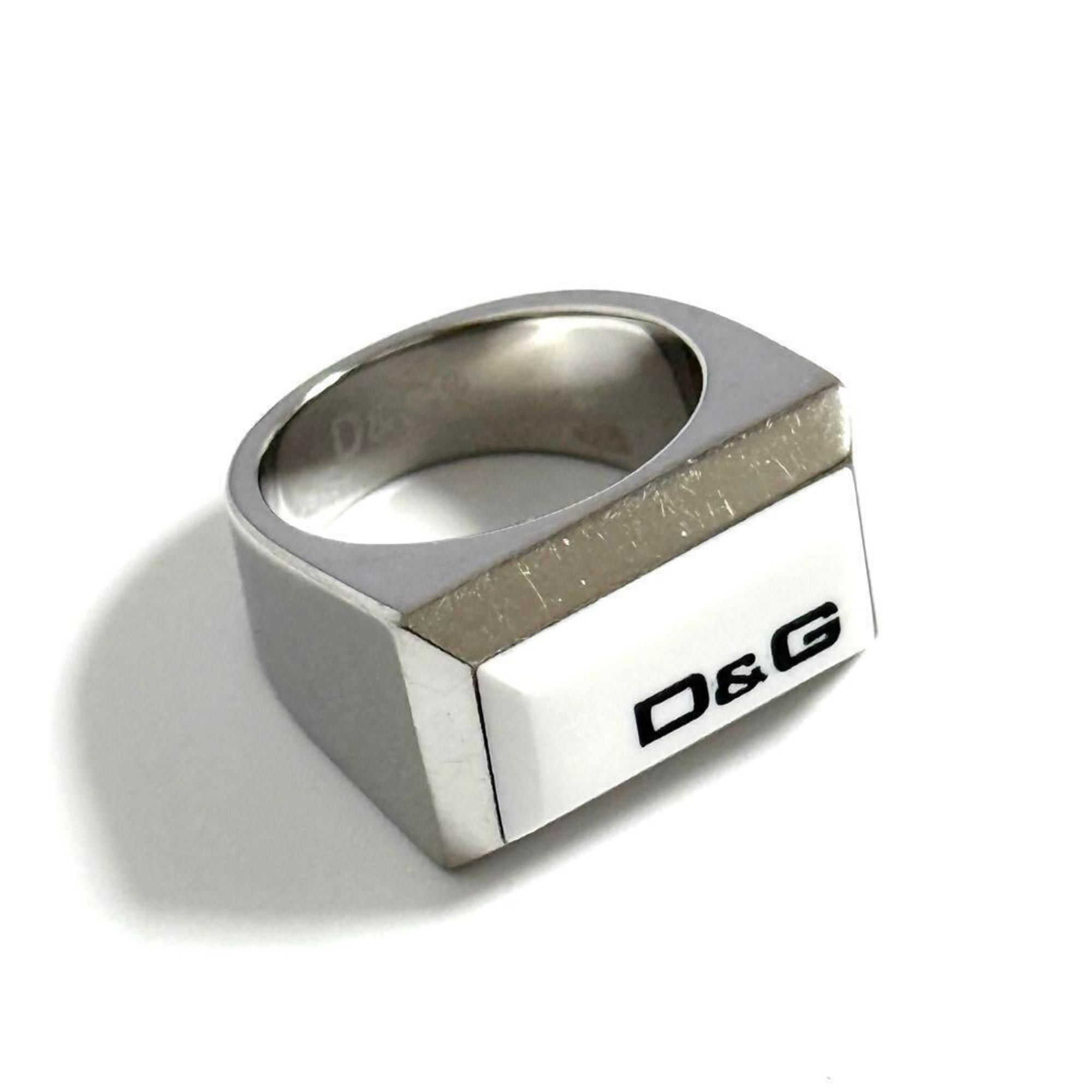 Dolce & Gabbana Dolce & Gabbana Men's Signet Logo Ring Size ONE SIZE - 1 Thumbnail