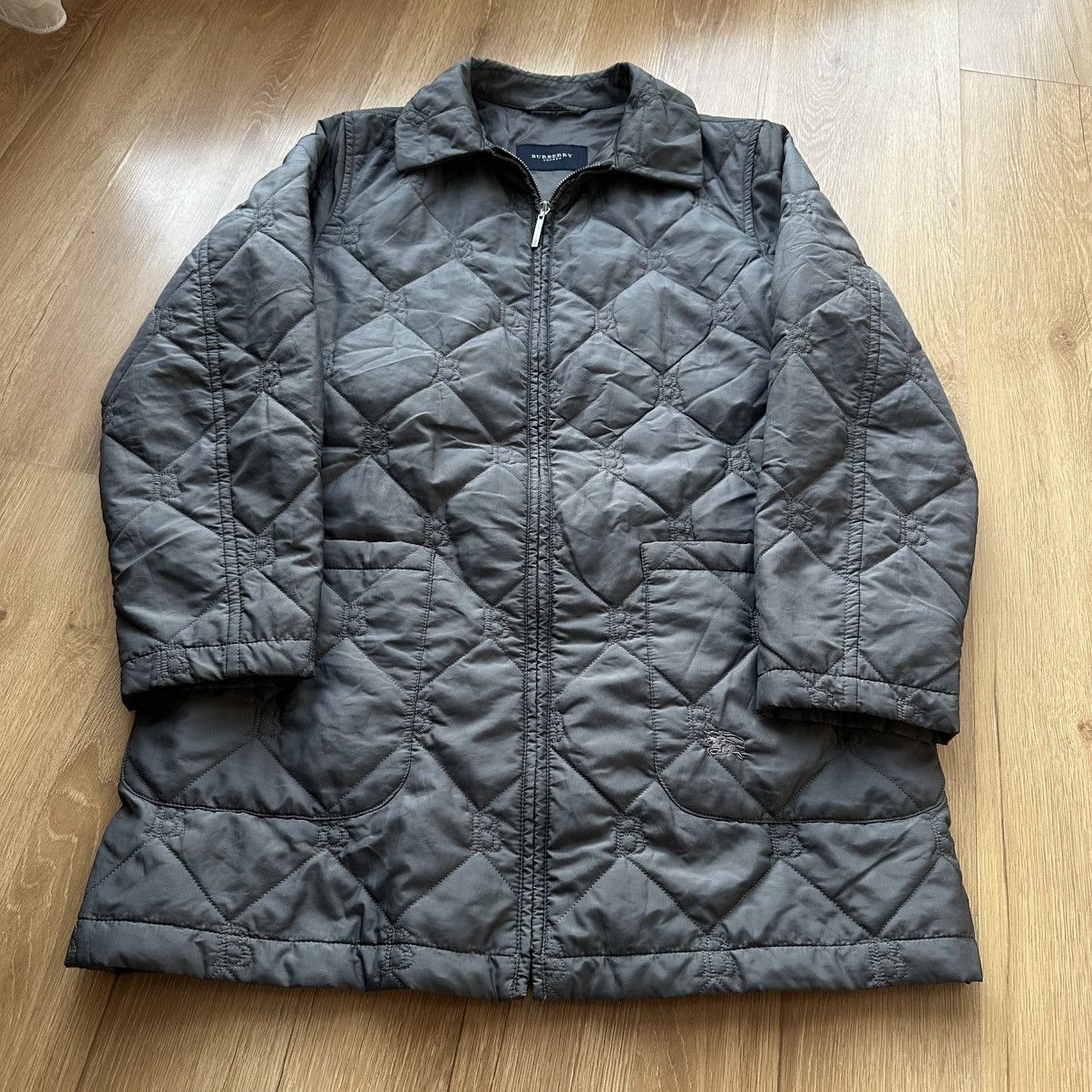 Burberry Vintage Burberry Monogram Diamond Quilted Barn Jacket Coat Size M / US 6-8 / IT 42-44 - 5 Thumbnail