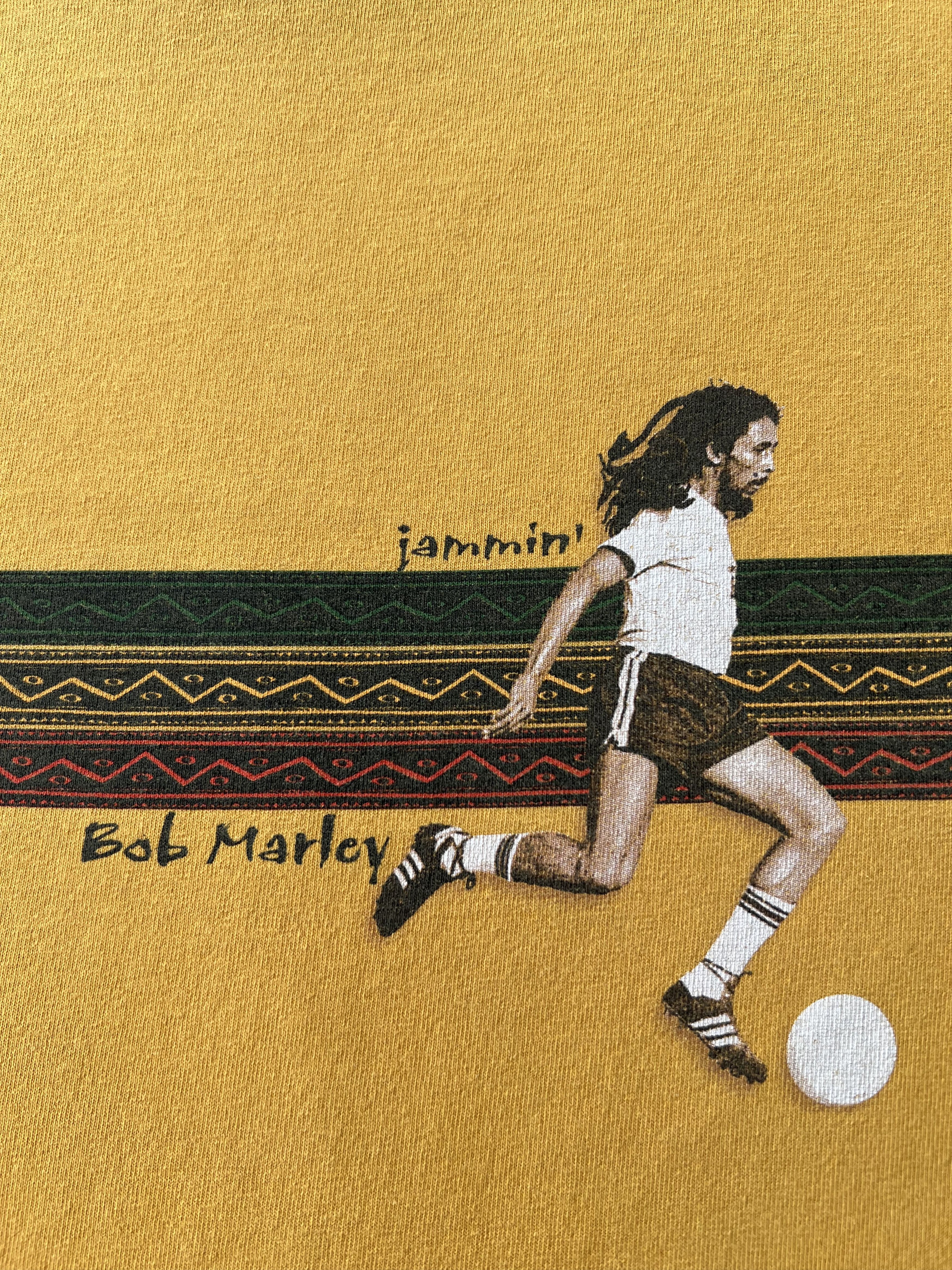 Band Tees Vintage 2000s Bob Marley Jamaica Jammin Soccer Zion T-shirt Size US M / EU 48-50 / 2 - 4 Thumbnail