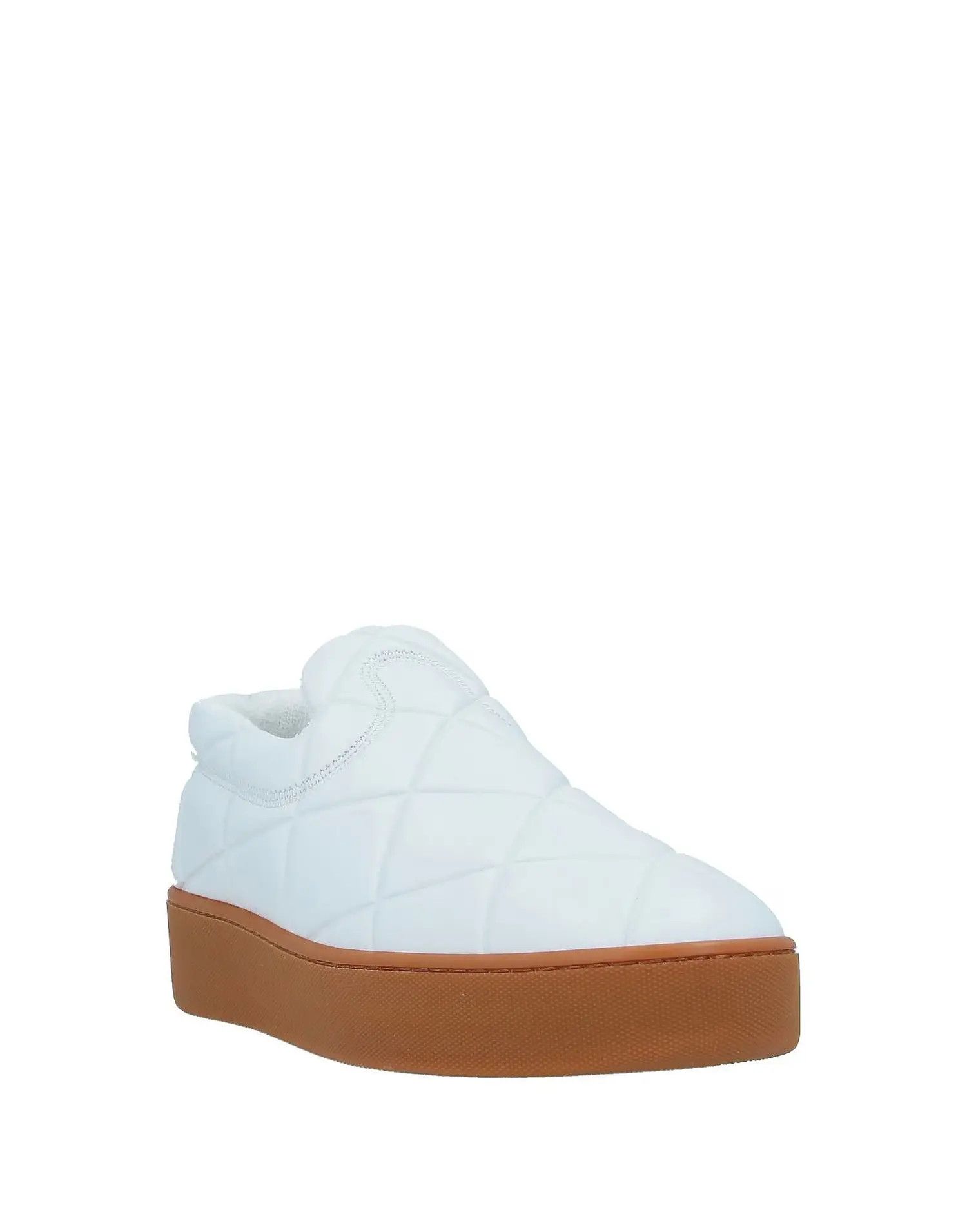 Bottega Veneta o1s1wg110924 Quilted Embossed Leather Slip On Sneakers White Size US 6 / EU 39 - 2 Thumbnail