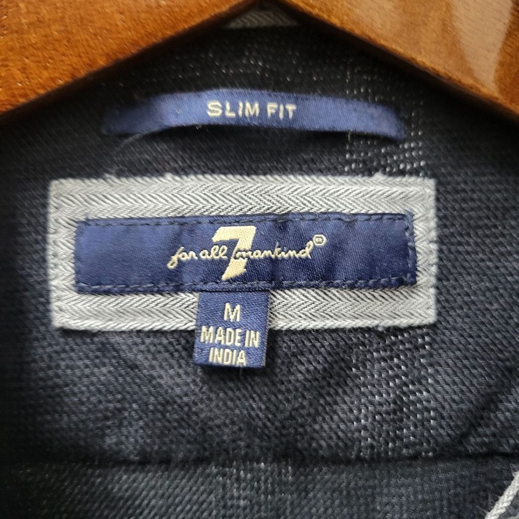 7 For All Mankind 7 For All Mankind Slim-Fit Long-Sleeves Plaid Shirt Medium Size US M / EU 48-50 / 2 - 7 Thumbnail