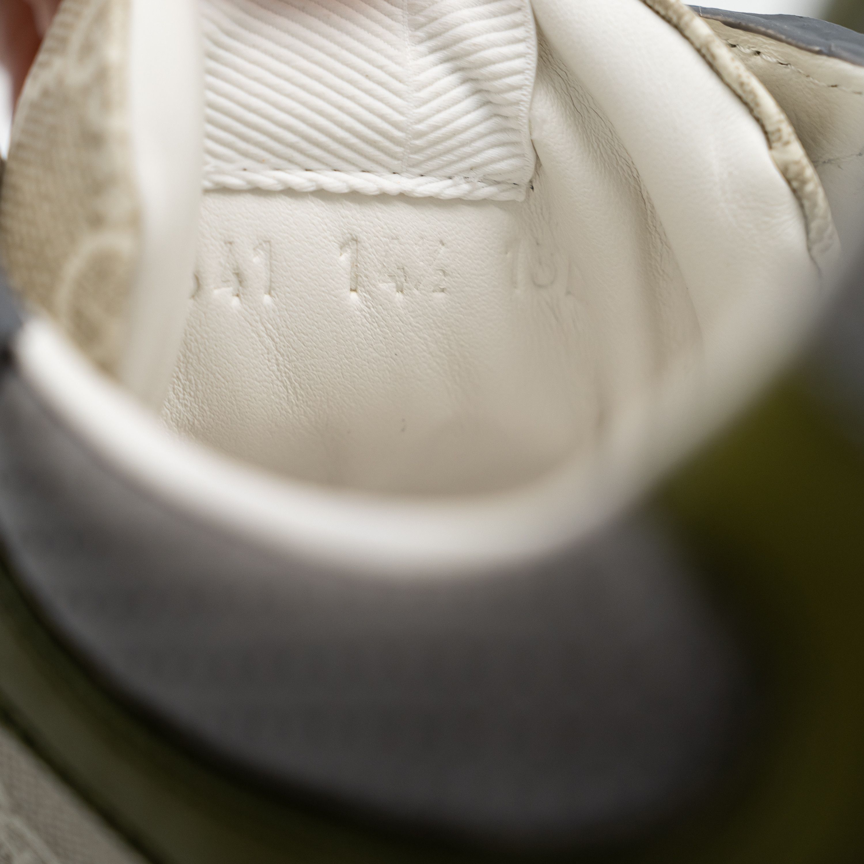 Gucci Gucci GG Chunky B Sneakers Green Beige Grey GG Leather Size US 15 / EU 48 - 10 Thumbnail