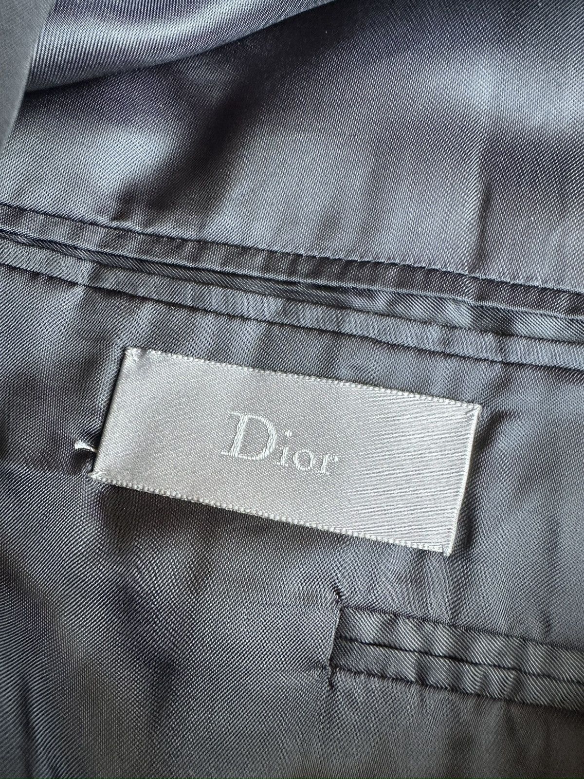 Dior × Hedi Slimane Dior Homme SS07 Glossy super 100’s wool blazer Size US M / EU 48-50 / 2 - 10 Thumbnail