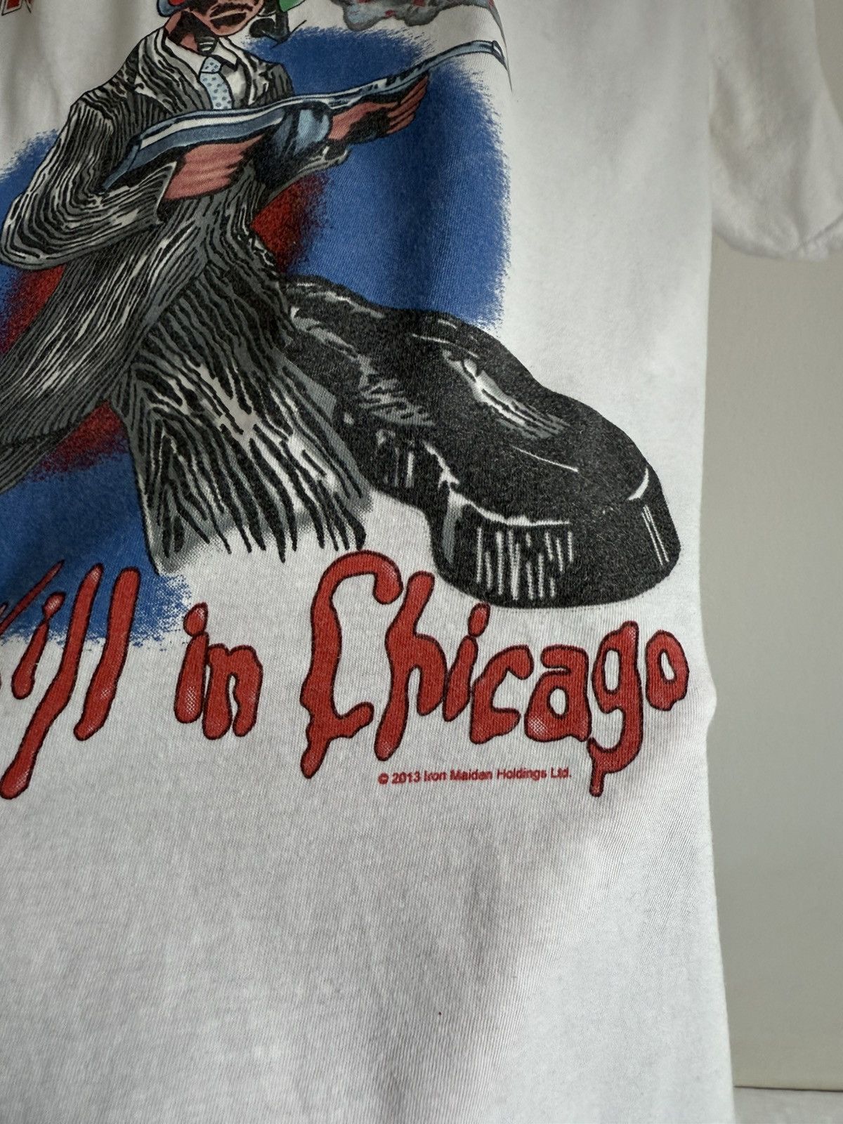 Band Tees Iron Maiden Dressed To Kill In Chicago vintage metal rock Size US L / EU 52-54 / 3 - 4 Thumbnail