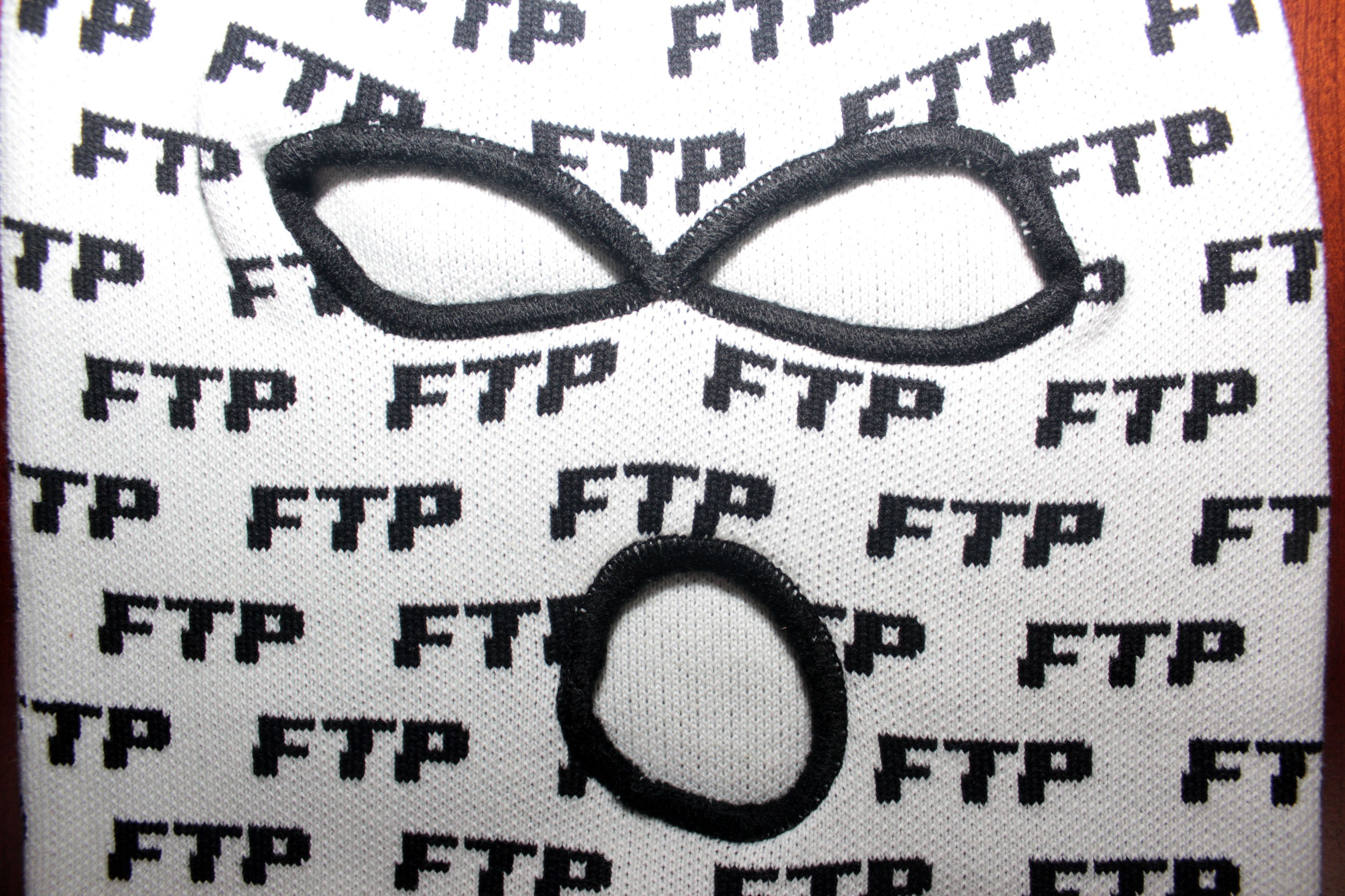 Fuck The Population FTP All-Over Logo Ski Mask (White) Size ONE SIZE - 6 Thumbnail