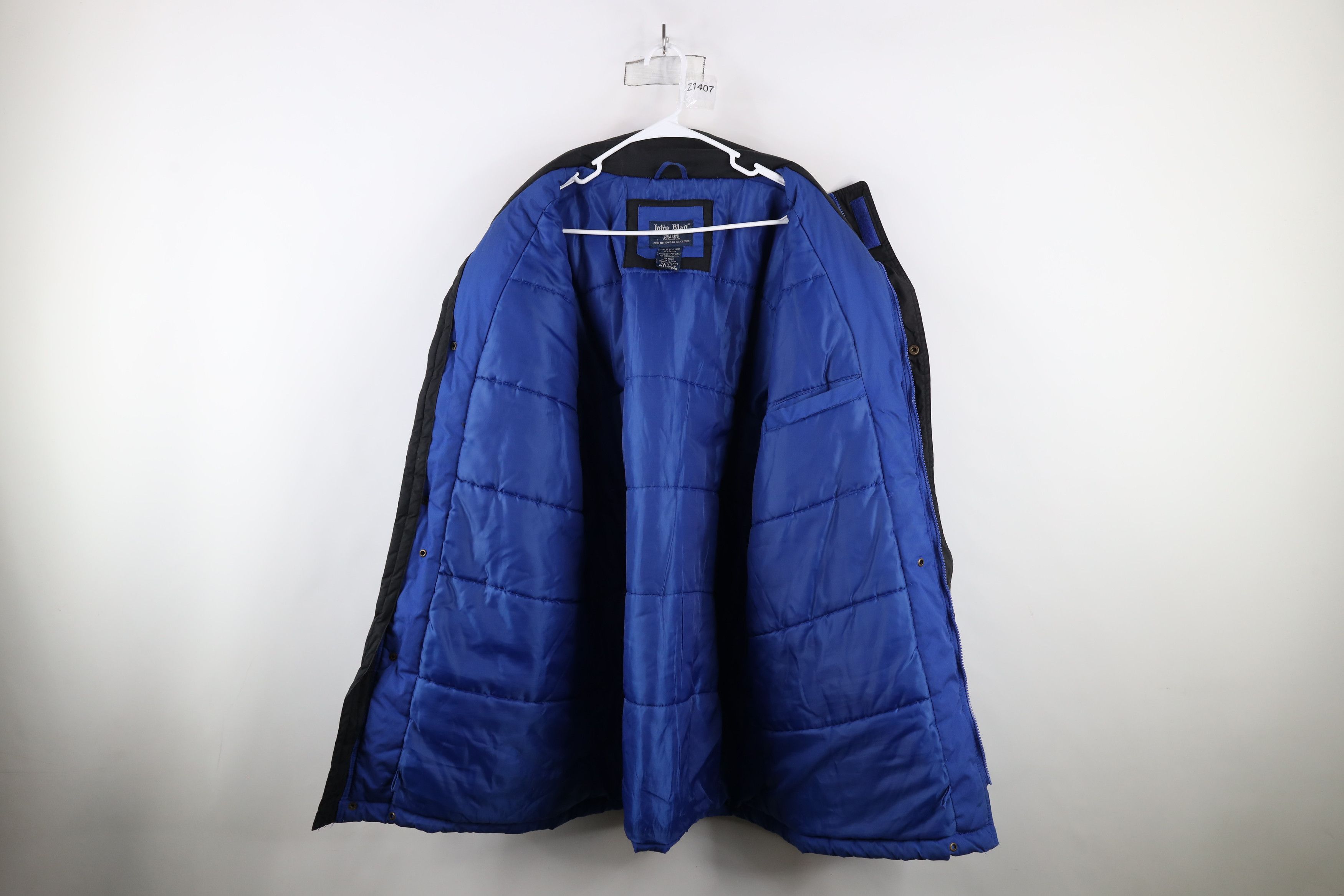 Vintage Vintage 90s Streetwear Winter Puffer Parka Jacket Royal Blue Size US XL / EU 56 / 4 - 10 Thumbnail