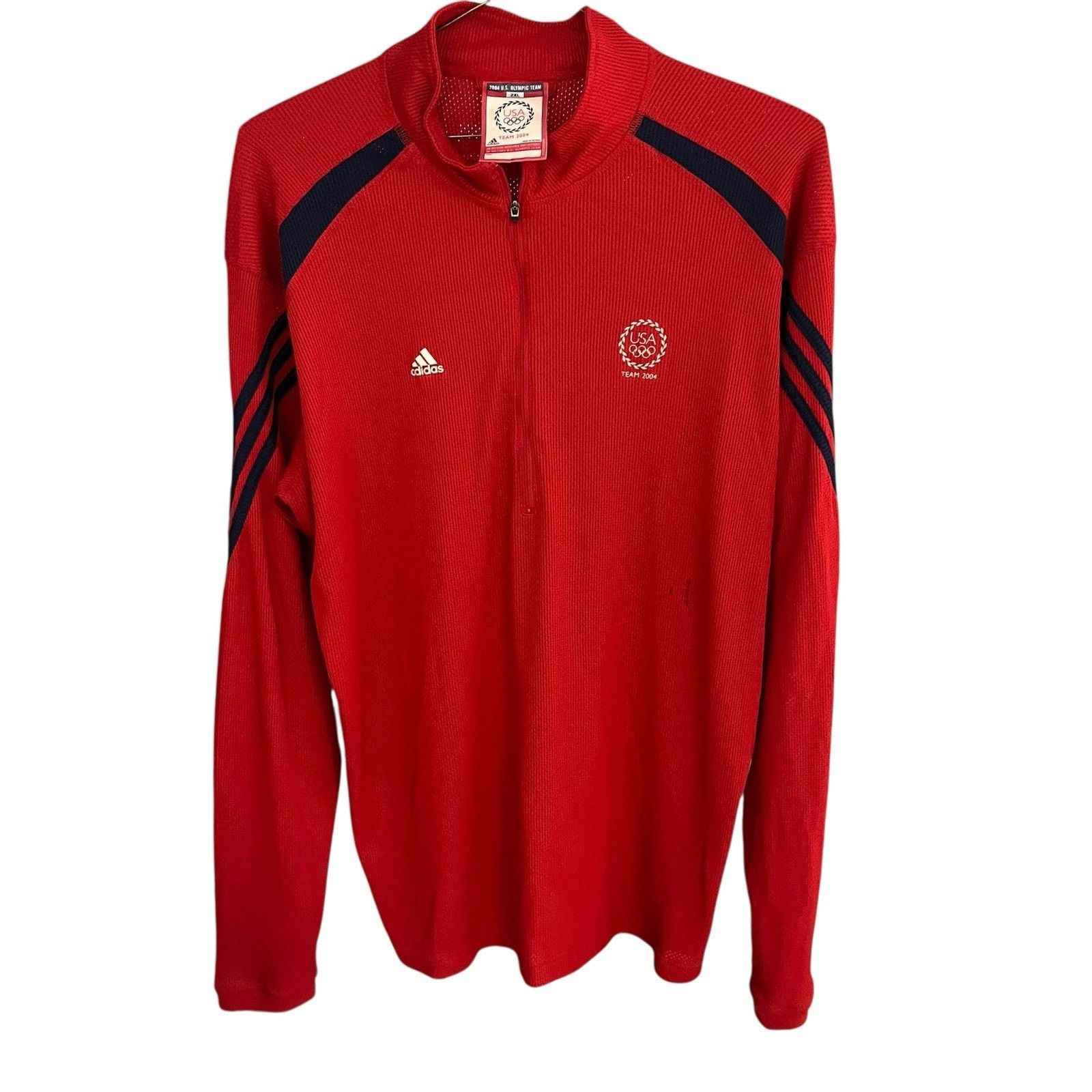 Adidas Adidas Men's 2XL 1/4 zip long sleeve sweatshirt 2004 U.S Size US XXL / EU 58 / 5 - 1 Thumbnail