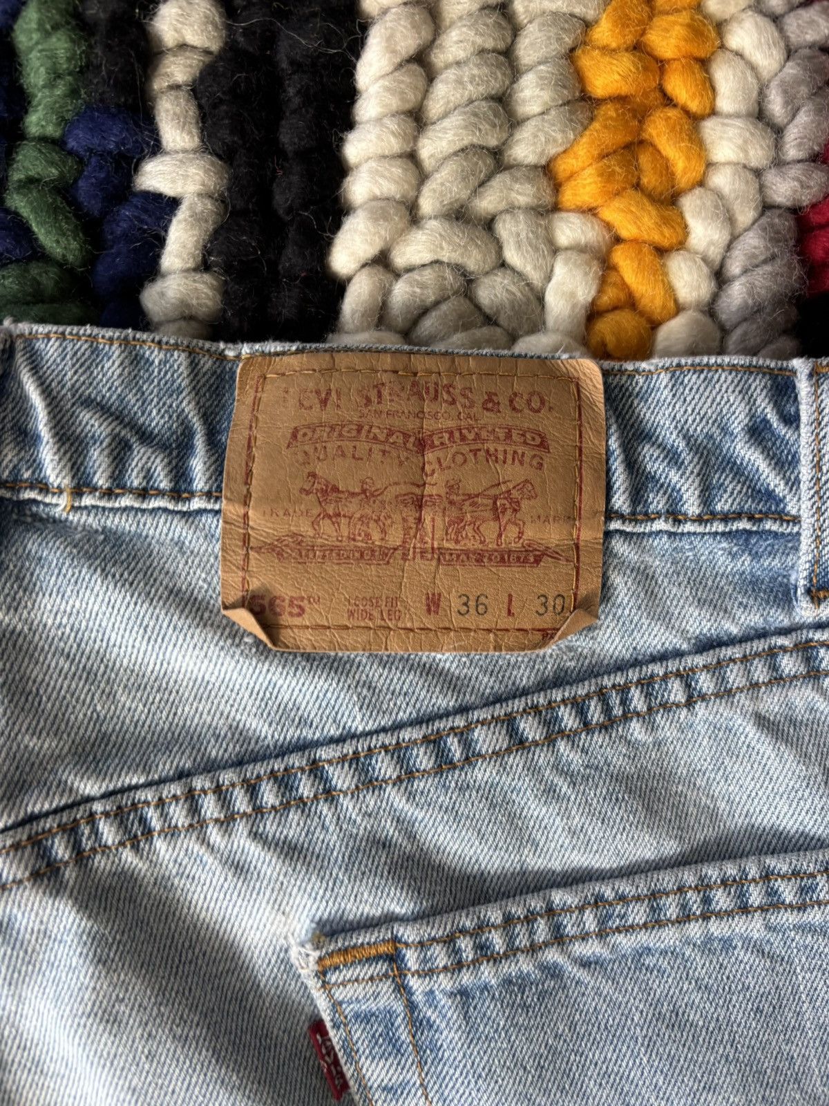 Levi's Vintage Clothing Vintage Trashed Levis Light Wash Size US 36 / EU 52 - 8 Thumbnail