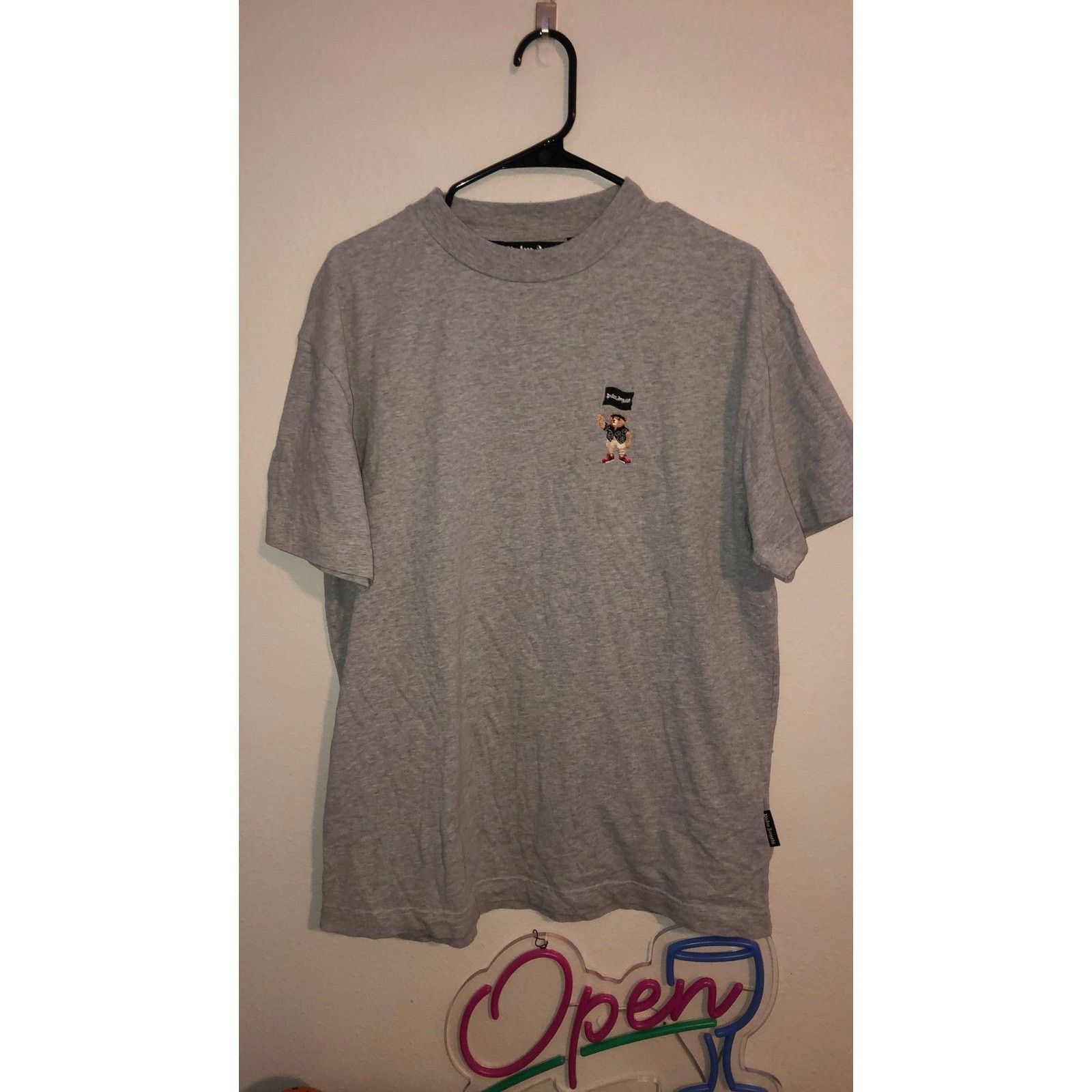 Palm Angels Palm Angels Pirate Bear grey tee Large Size US L / EU 52-54 / 3 - 2 Thumbnail