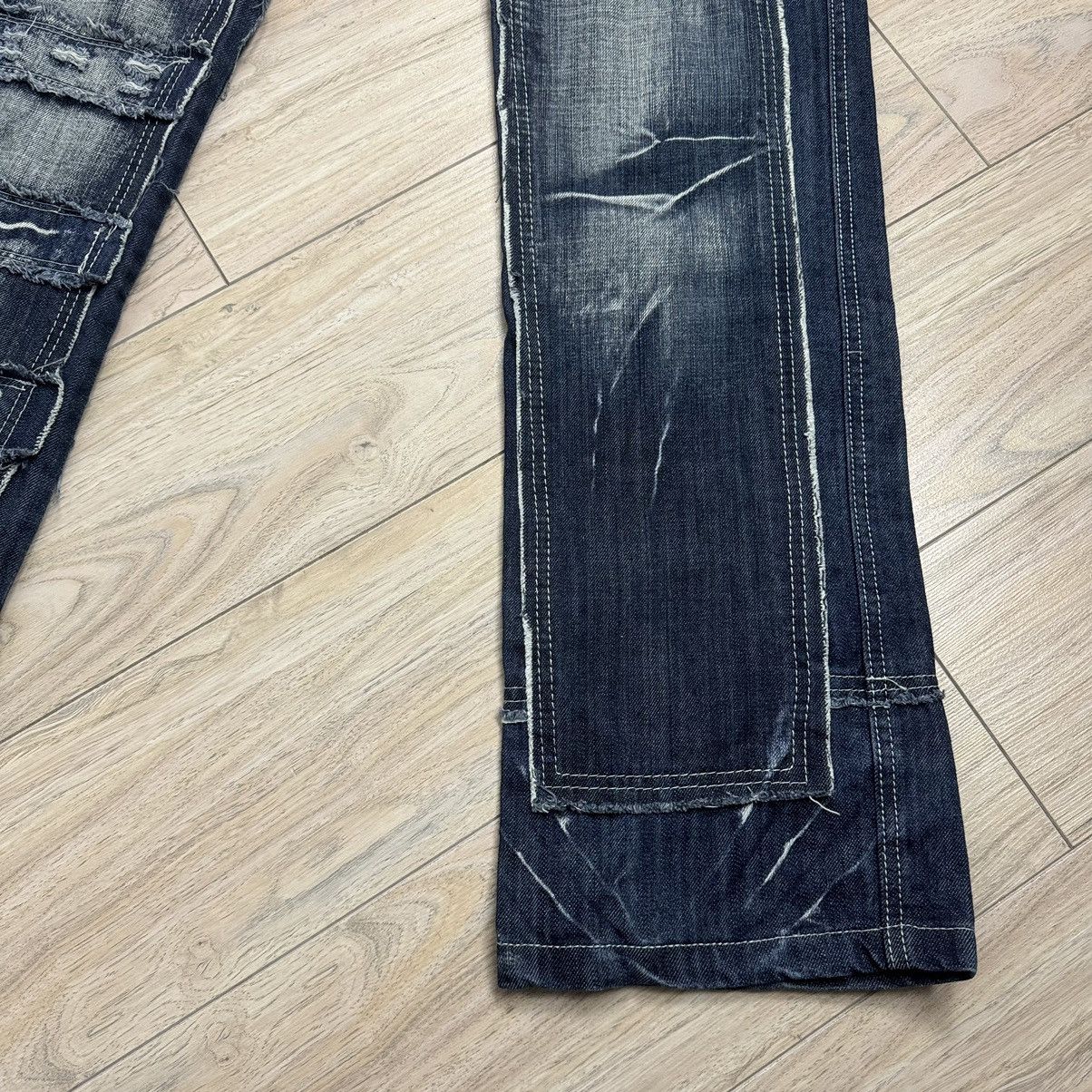 If Six Was Nine Y2K Opium Japanese Style Patchwork Semantic Kosmo Lupo Jeans Size US 32 / EU 48 - 8 Thumbnail