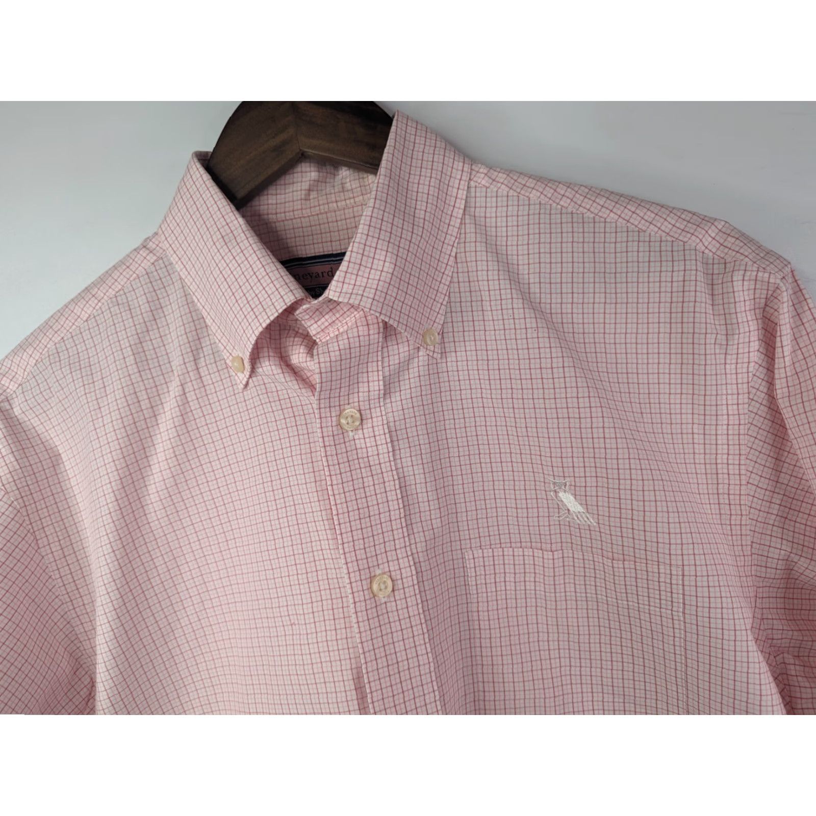 Vineyard Vines Vineyard Vines Button-Up Shirt Mens M Pink Plaid Long Sleeve Classic Preppy Collared Button-Down Button-Up Shirt Pink Mens M Vintage: No Size US M / EU 48-50 / 2 - 2 Thumbnail