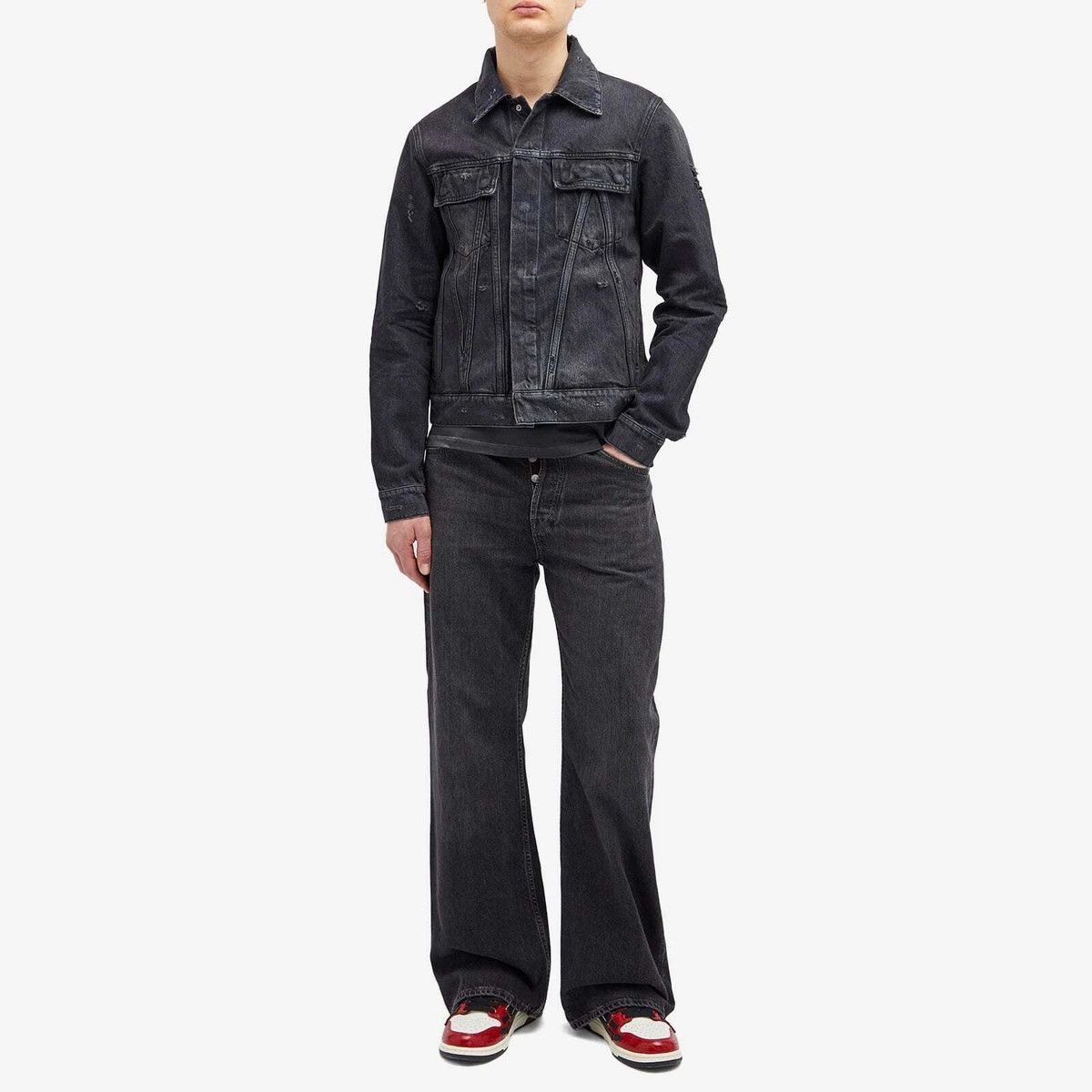 Amiri o1orln1125 MA Trucker Jacket in Black Size US M / EU 48-50 / 2 - 4 Thumbnail