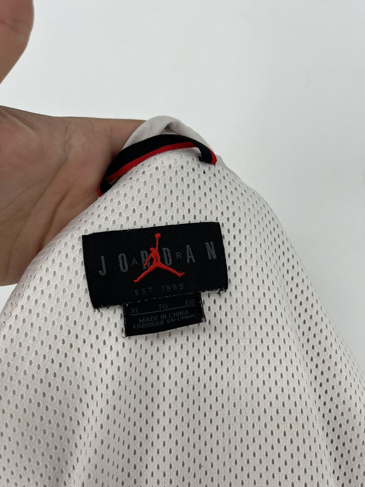 Jordan Brand × Vintage 90’S JORDAN VINTAGE AIR MAX DRILL NYLON HOODED JACKET Size US XL / EU 56 / 4 - 10 Thumbnail