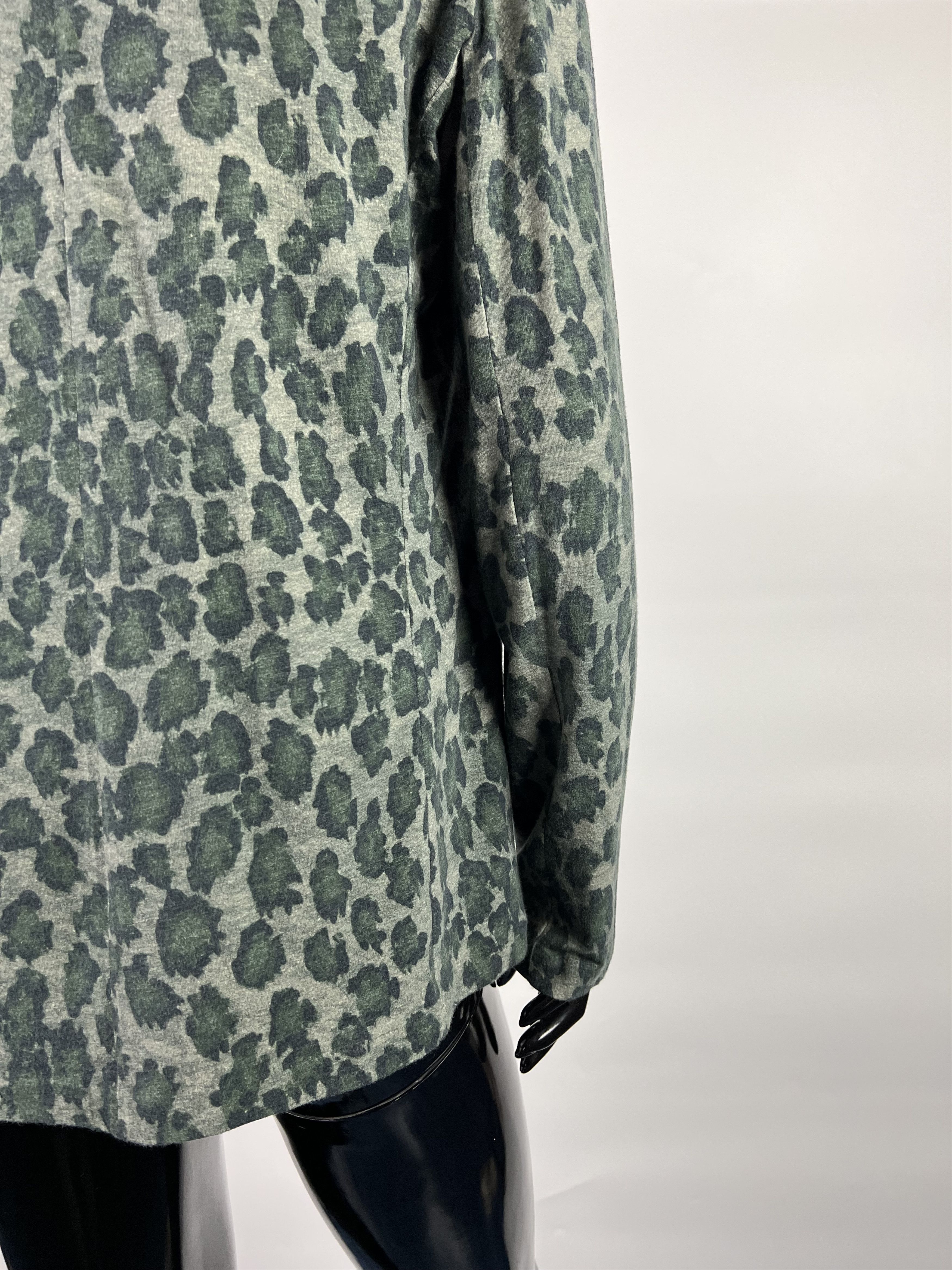MAJESTIC FILATURES Majestic Filatures Cotton Cashmere Leopard Print Blazer Size S / US 4 / IT 40 - 6 Thumbnail