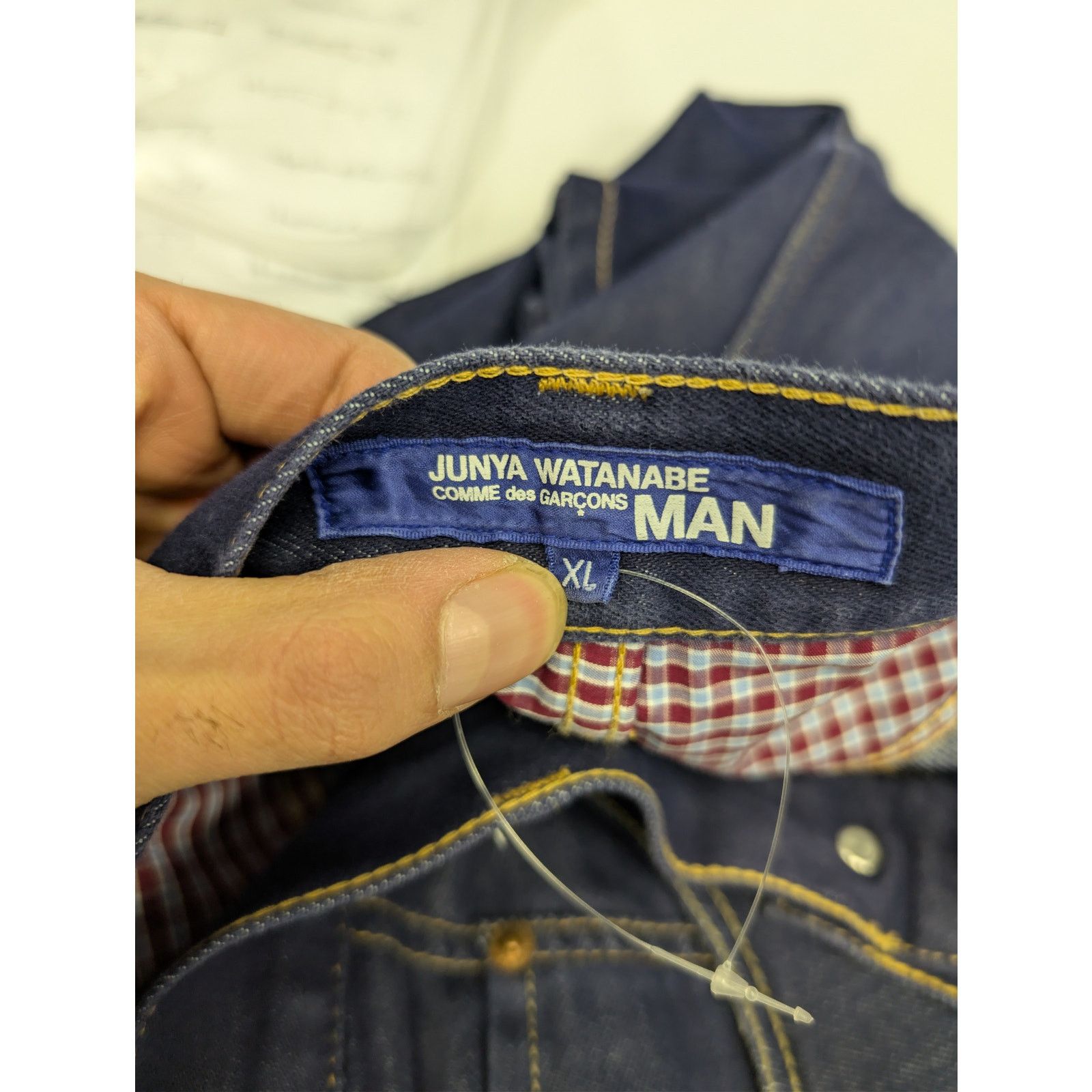 Comme des Garcons × Junya Watanabe o1rshd1 CCRAB Denim Jeans in Blue Size US 36 / EU 52 - 18 Thumbnail